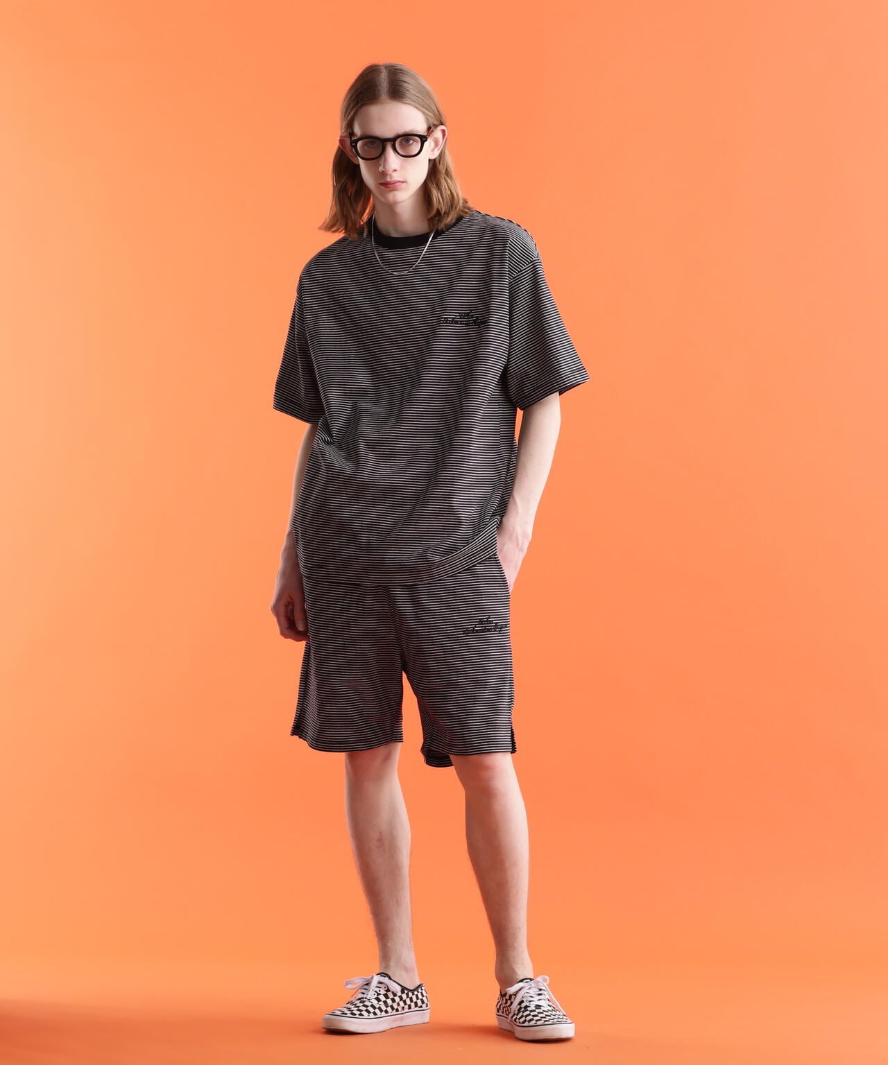 【WEB LIMITED】CUTSEW SHORTS BLIND STRIPE/カットソー ショーツ ブラインドスト