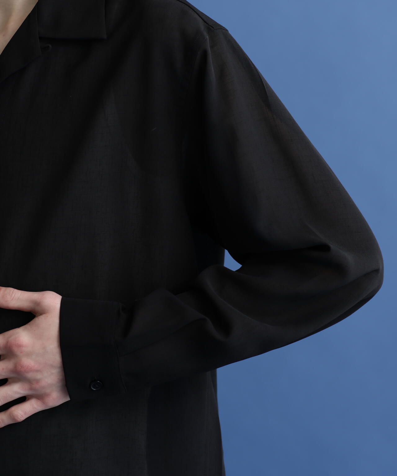 SLUB CHIFFON L/S SHIRT/スラブシフォン シャツ