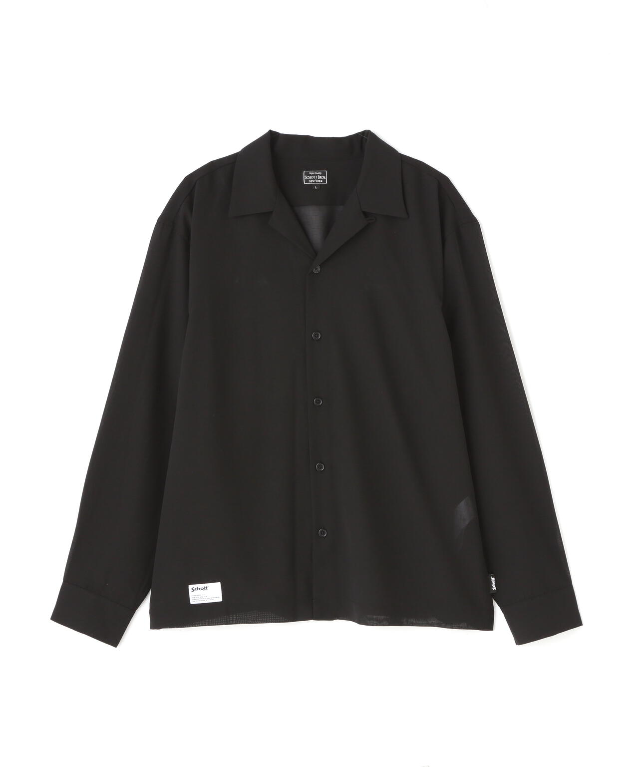 SLUB CHIFFON L/S SHIRT/スラブシフォン シャツ