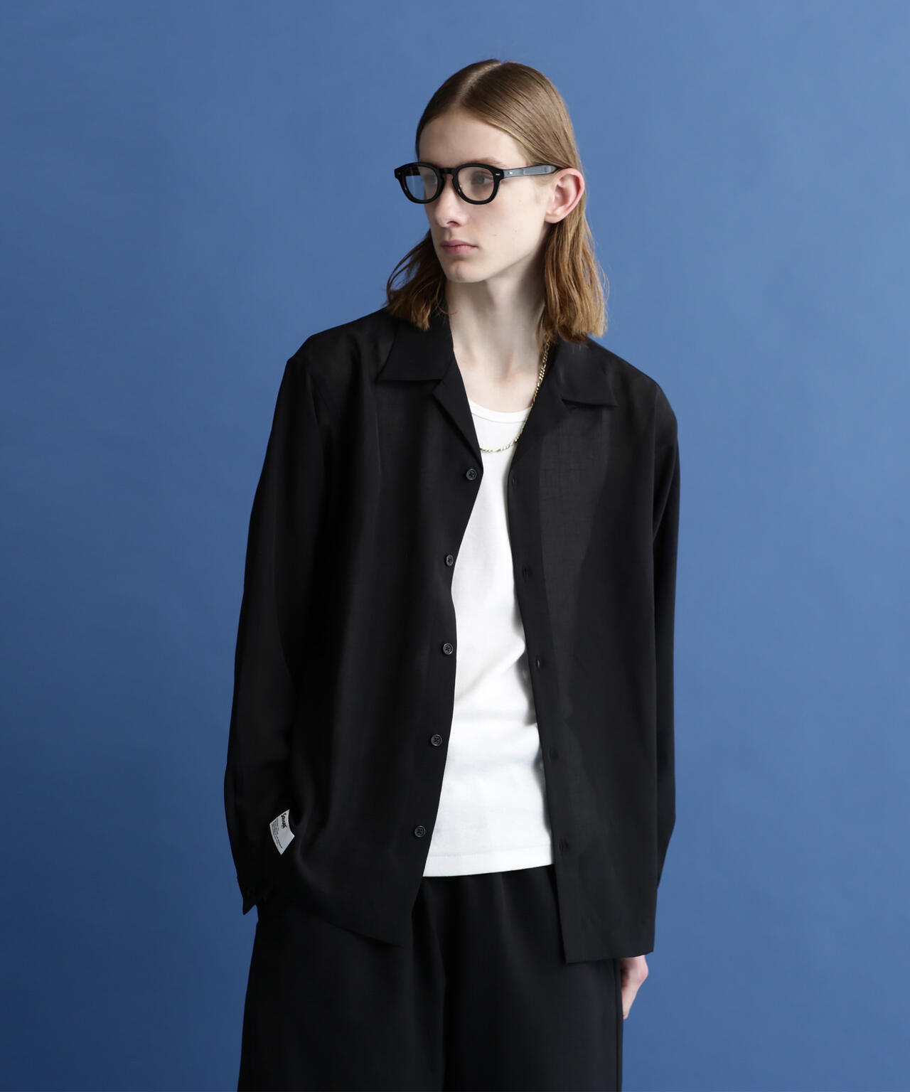 SLUB CHIFFON L/S SHIRT/スラブシフォン シャツ