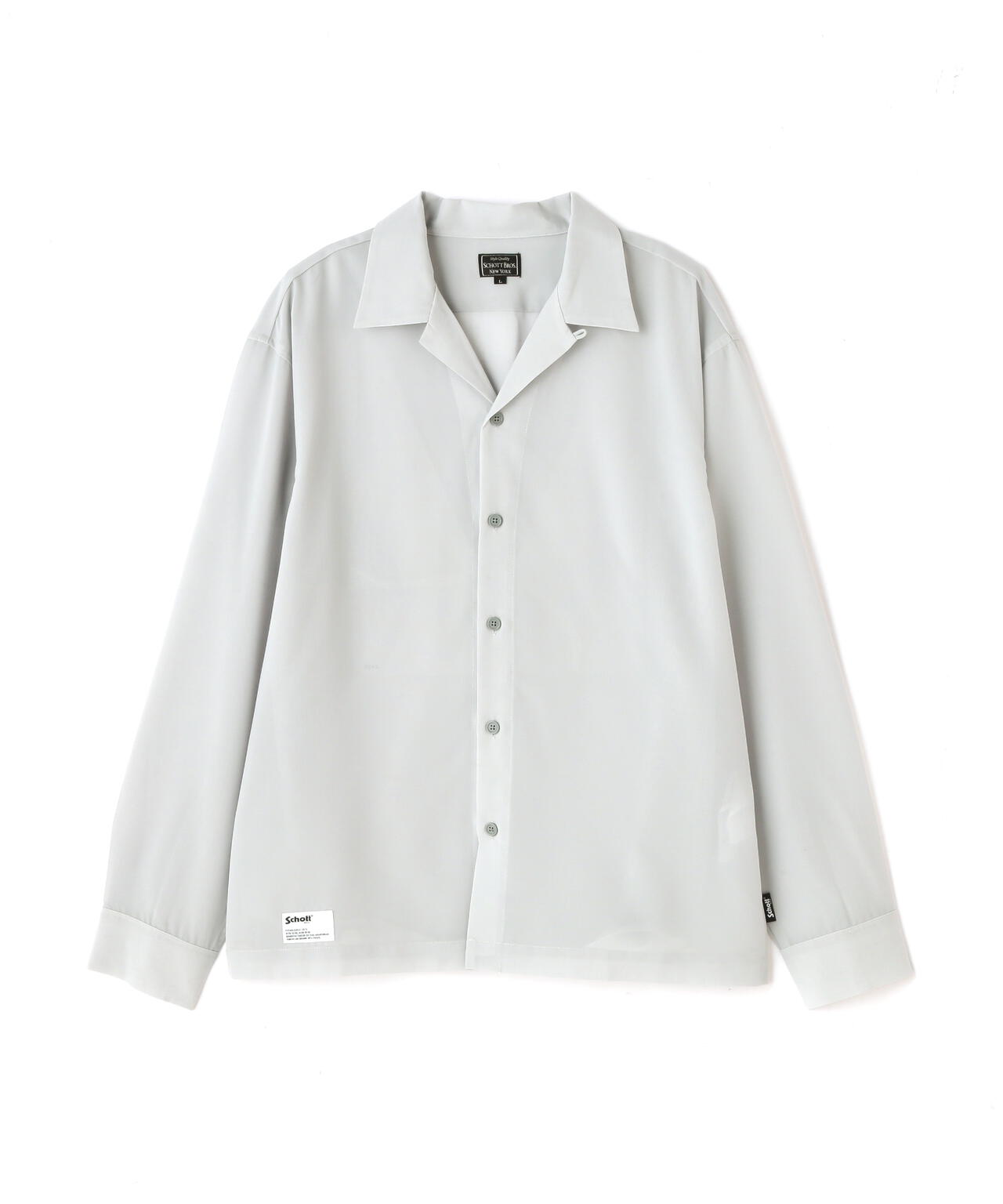 SLUB CHIFFON L/S SHIRT/スラブシフォン シャツ