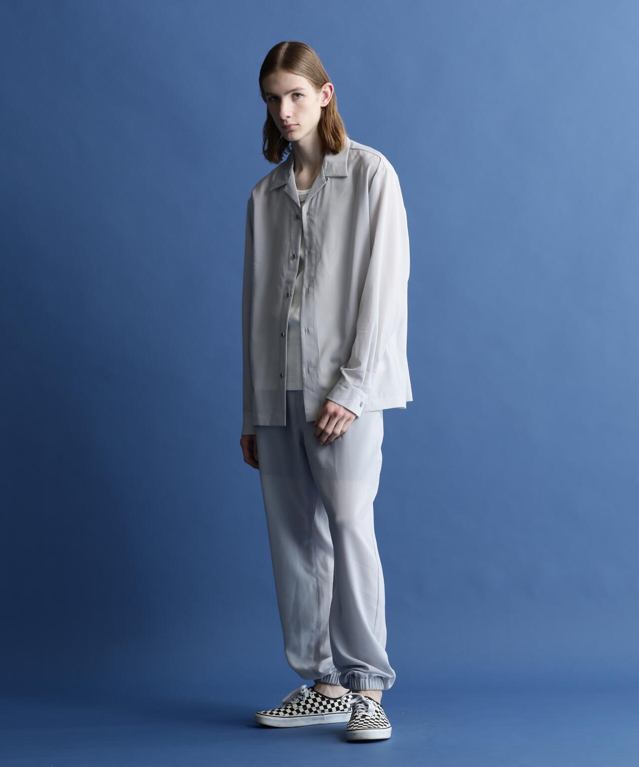 SLUB CHIFFON L/S SHIRT/スラブシフォン シャツ