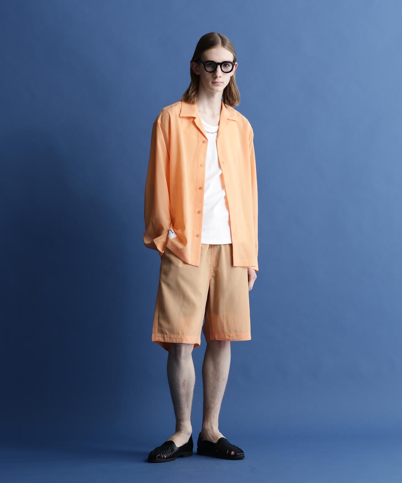 SLUB CHIFFON L/S SHIRT/スラブシフォン シャツ