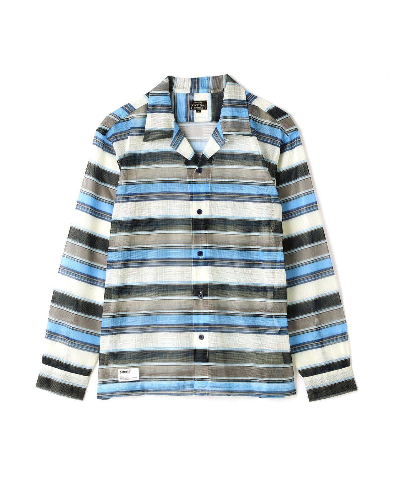 PATTERNED MESH L/S SHIRT/パターンメッシュ ロングスリーブシャツ
