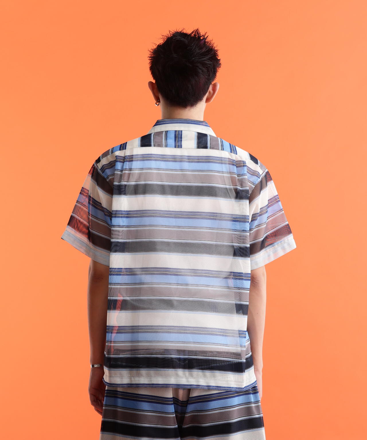 PATTERNED MESH S/S SHIRT/パターンメッシュ ショートスリーブシャツ