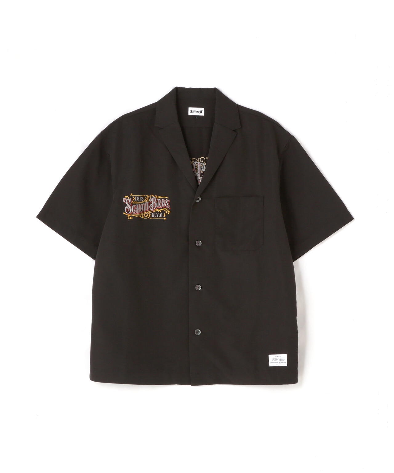 【WEB LIMITED】EMB. TC SHIRT BARBER/刺繍シャツ "バーバーロゴ"