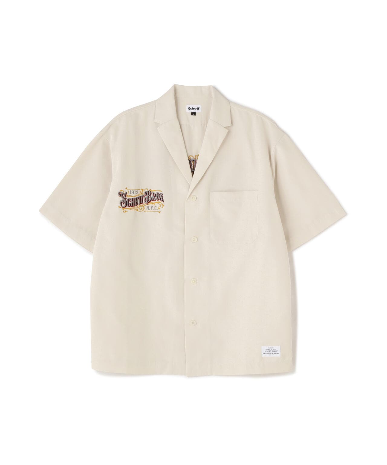 【WEB LIMITED】EMB. TC SHIRT BARBER/刺繍シャツ "バーバーロゴ"