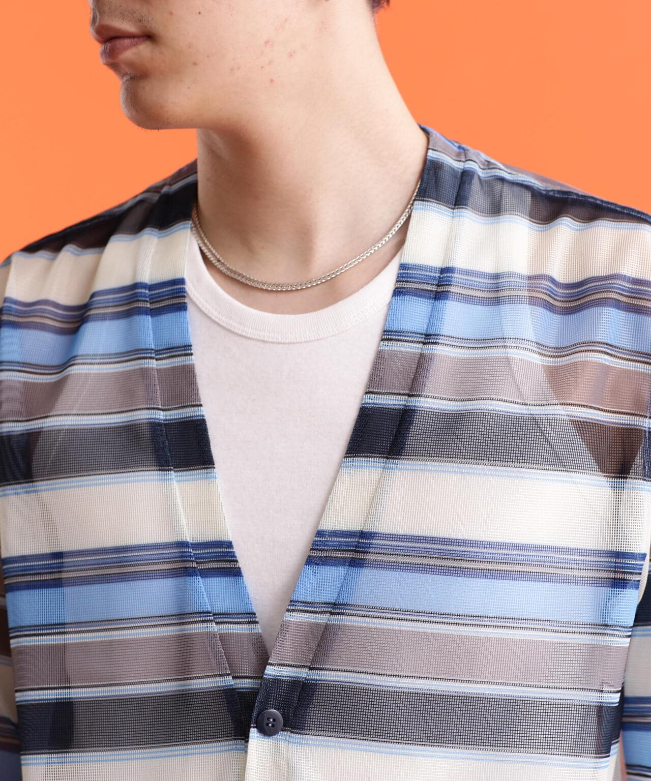 PATTERNED MESH CARDIGAN/パターンメッシュ カーディガン