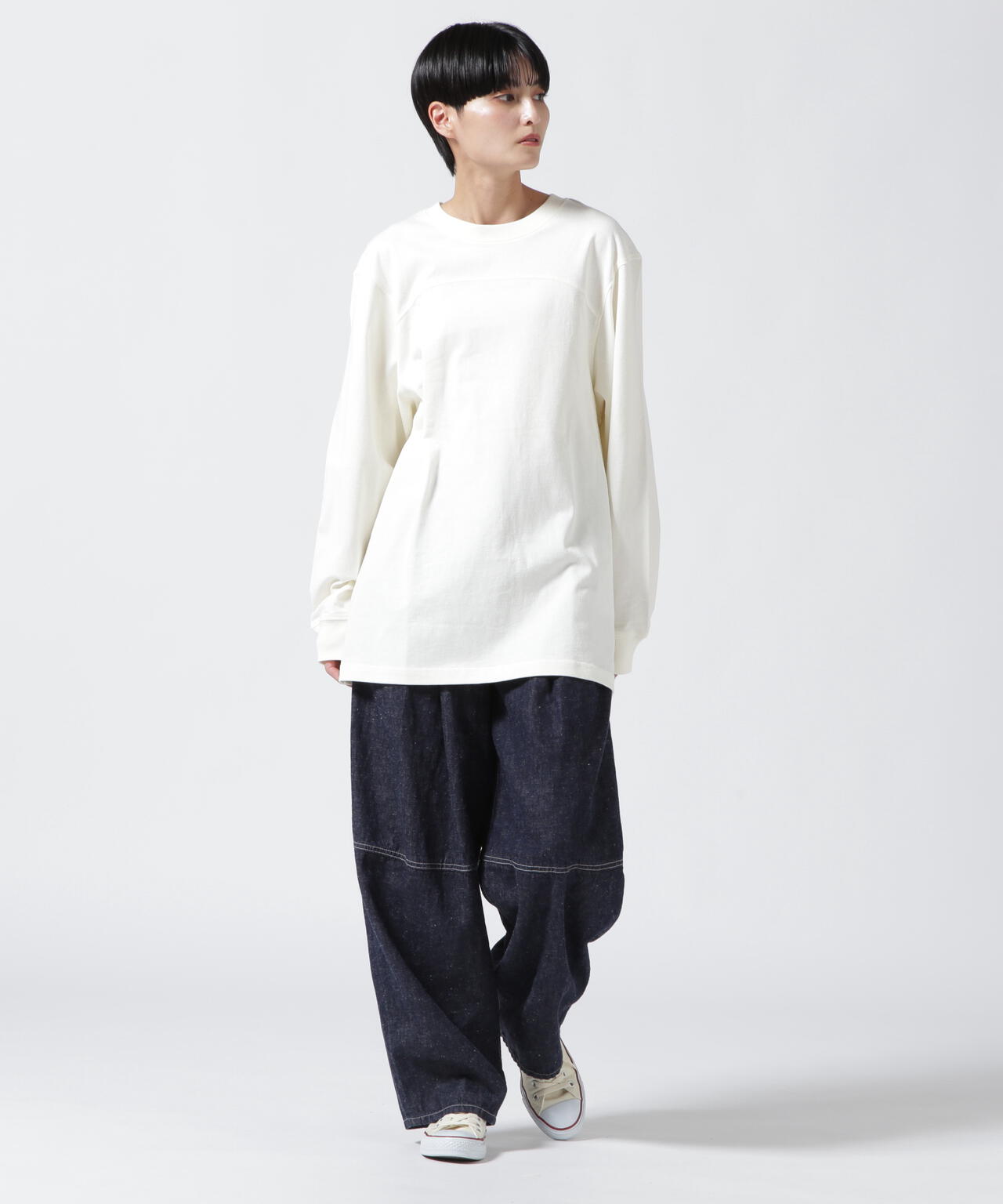 【Women's】xRUMBLE RED/×ランブルレッド/L/S FOOTBALL TEE/ロングスリーブ フットボールTシャツ