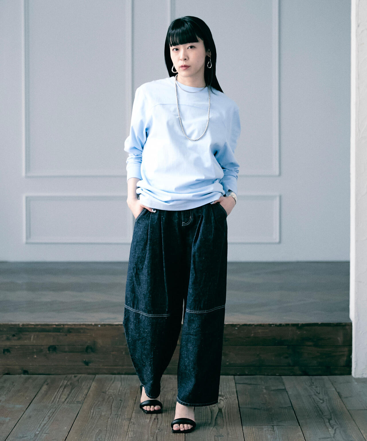 【Women's】xRUMBLE RED/×ランブルレッド/L/S FOOTBALL TEE/ロングスリーブ フットボールTシャツ