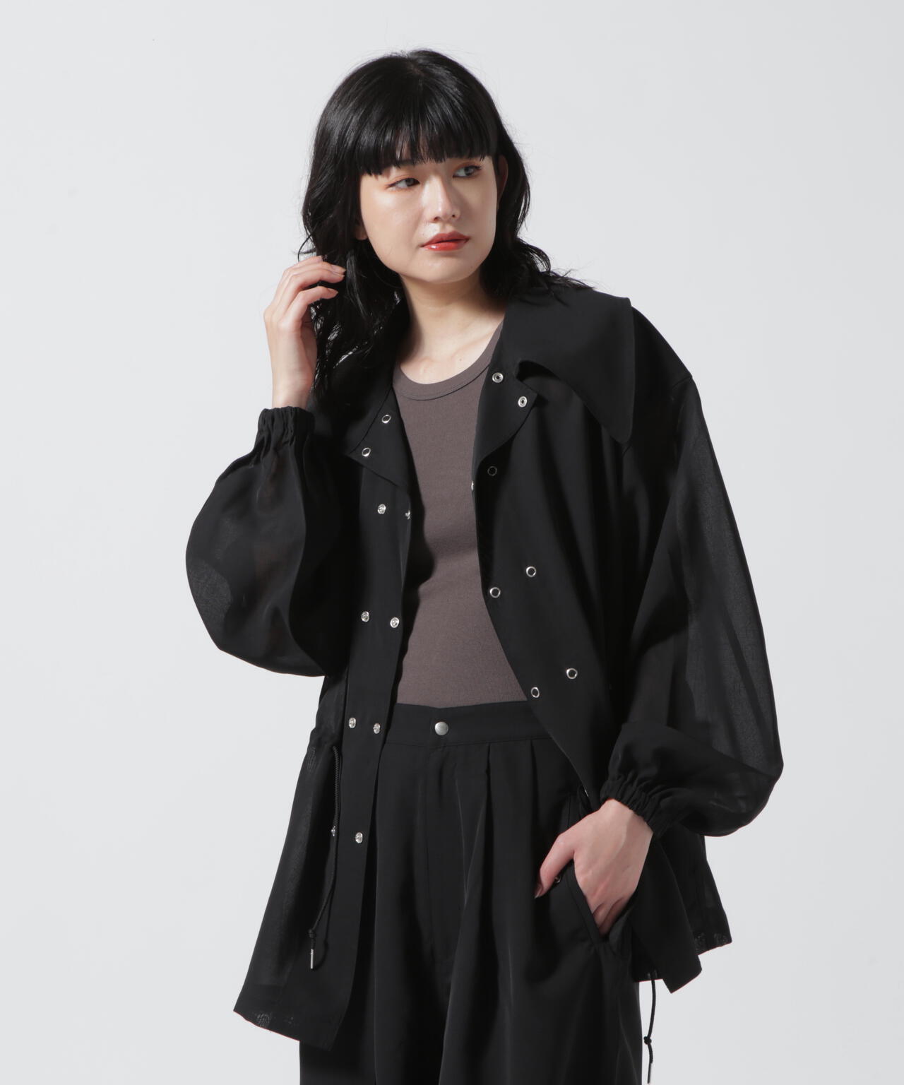 【Women's】xRUMBLE RED/×ランブルレッド/CHIFFON SNOW PARKA/シフォン スノーパーカー