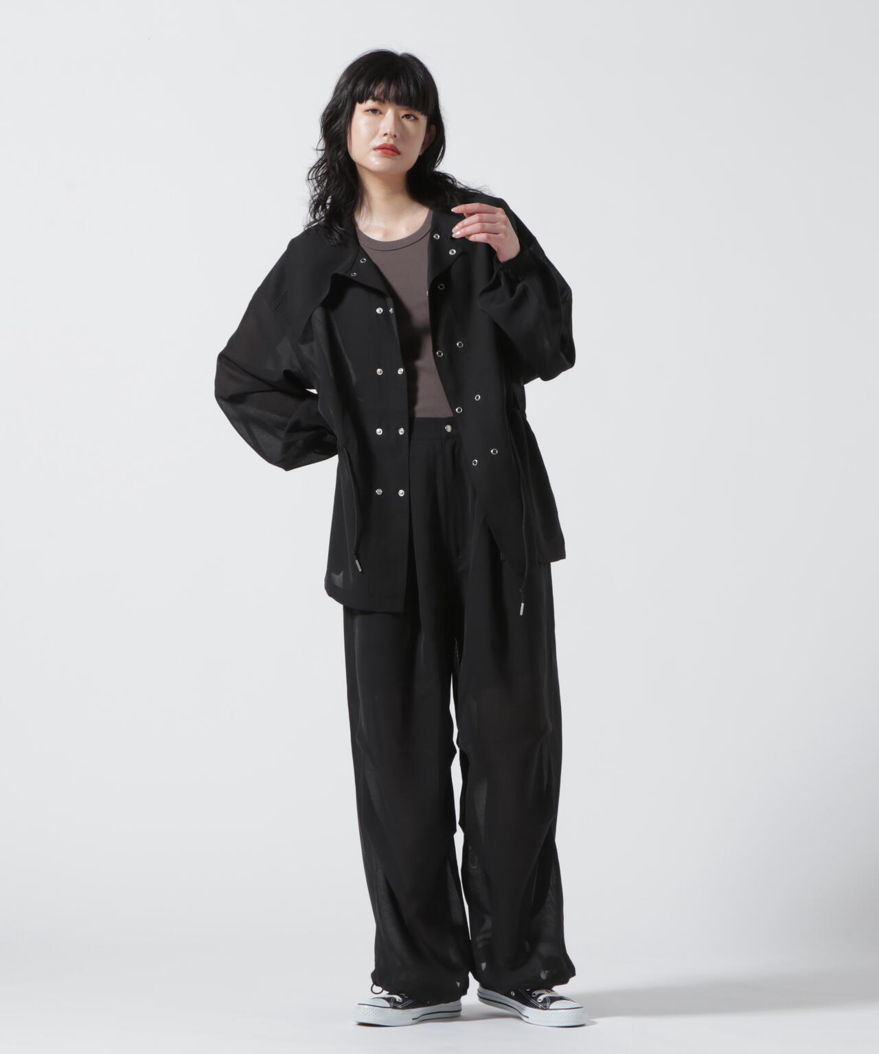 【Women's】xRUMBLE RED/×ランブルレッド/CHIFFON SNOW PARKA/シフォン スノーパーカー