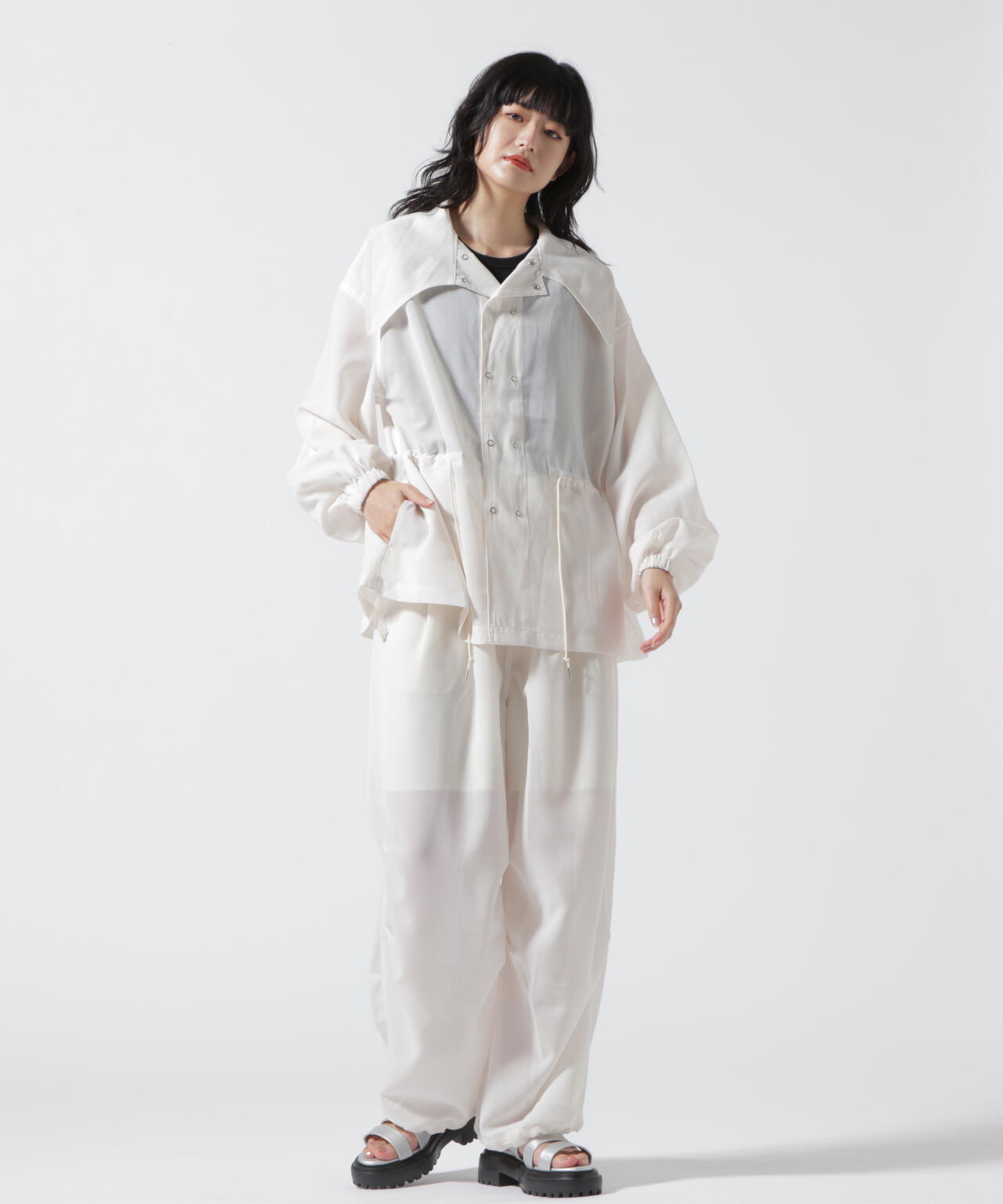 【Women's】xRUMBLE RED/×ランブルレッド/CHIFFON SNOW PARKA/シフォン スノーパーカー