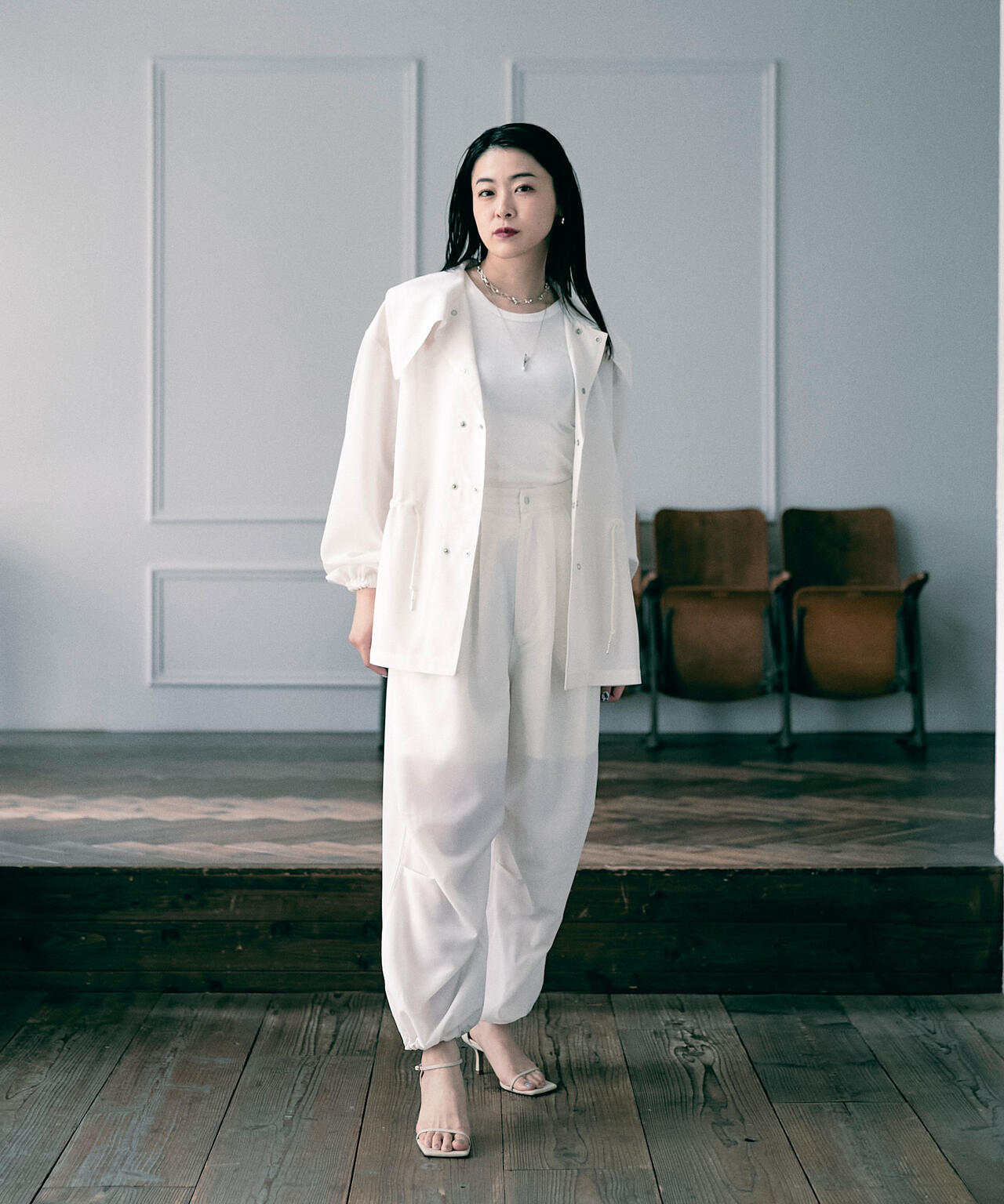 【Women's】xRUMBLE RED/×ランブルレッド/CHIFFON SNOW PARKA/シフォン スノーパーカー