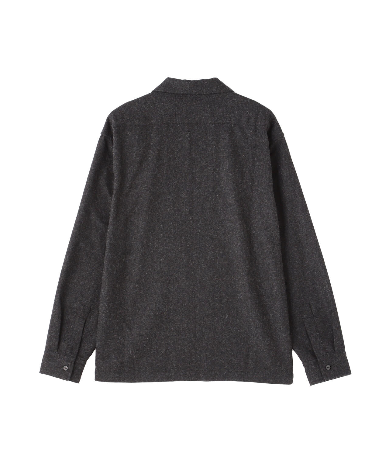 LINE 2TONE L/S WOOL SHIRT/ライン2トーン ウールシャツ