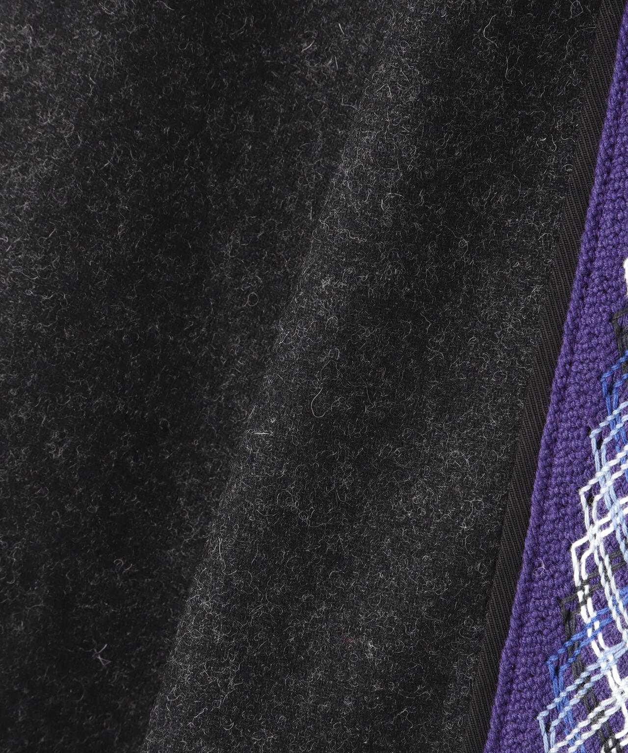 LINE 2TONE L/S WOOL SHIRT/ライン2トーン ウールシャツ