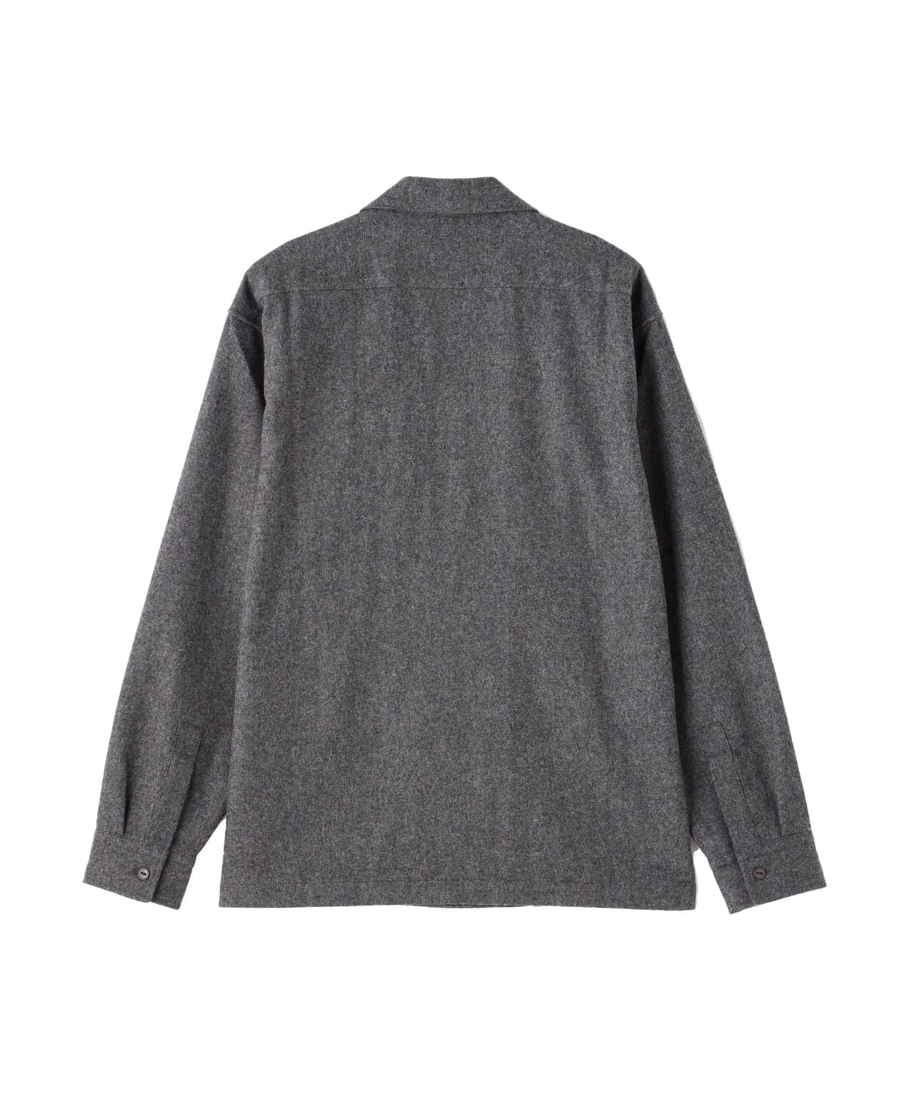 LINE 2TONE L/S WOOL SHIRT/ライン2トーン ウールシャツ