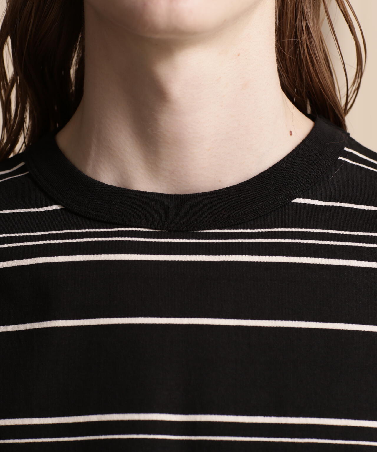 直営限定/RANDOM BORDER LS T-SHIRT/ランダムボーダー ロングTシャツ