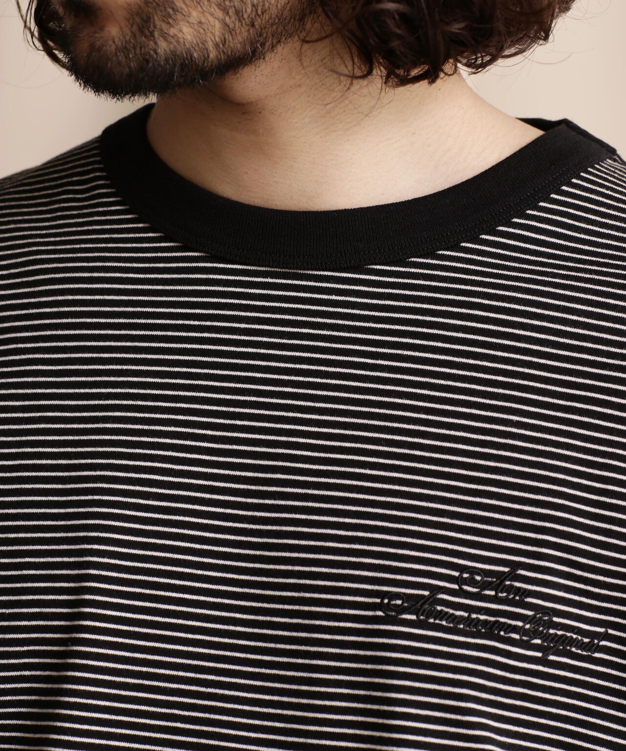 直営限定/BLIND STRIPE LS T-SHIRT/ブラインドストライプ ロングTシャツ
