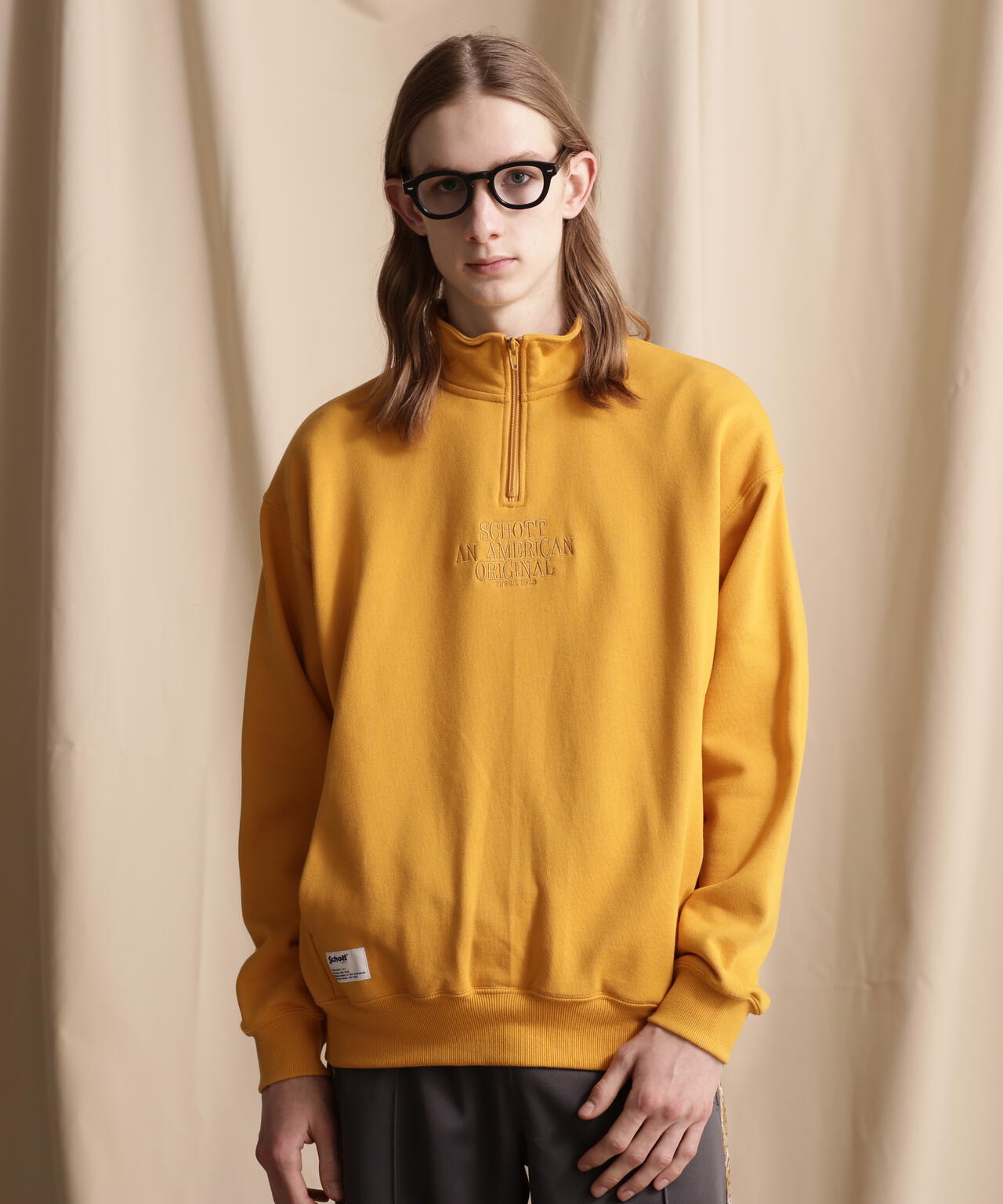HALF ZIP SWEAT/ハーフジップスウェット