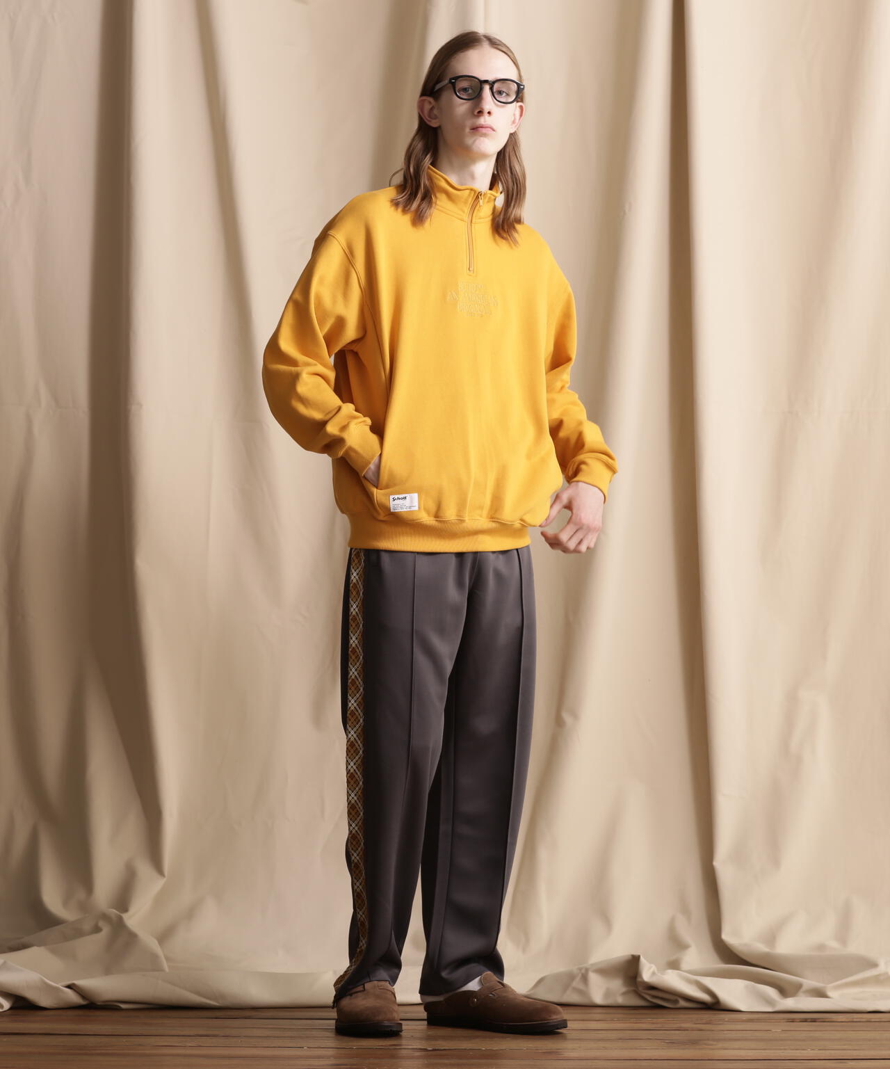 HALF ZIP SWEAT/ハーフジップスウェット