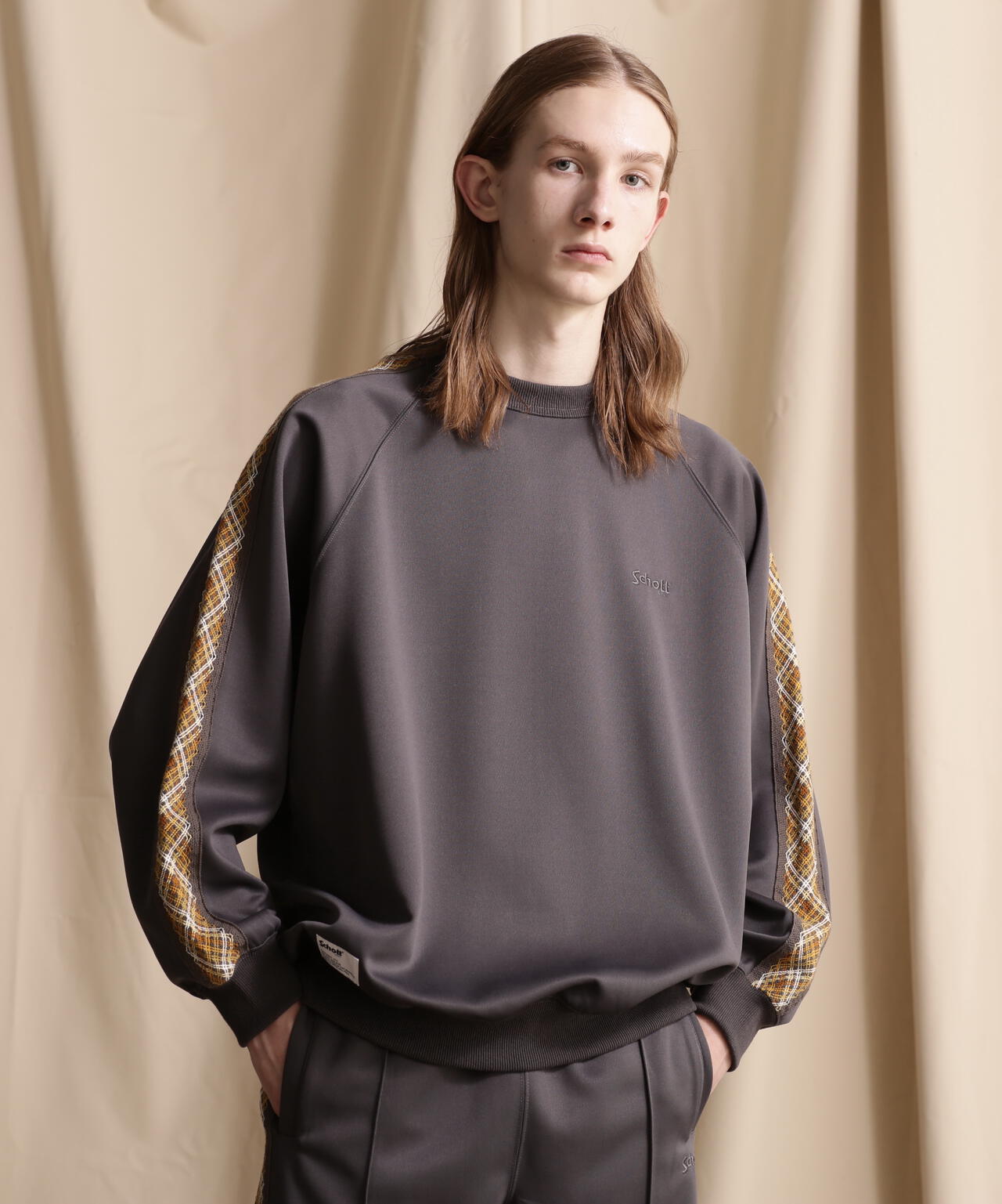 TAPING JERSEY CREW SWEAT/テーピング ジャージ クルースウェット