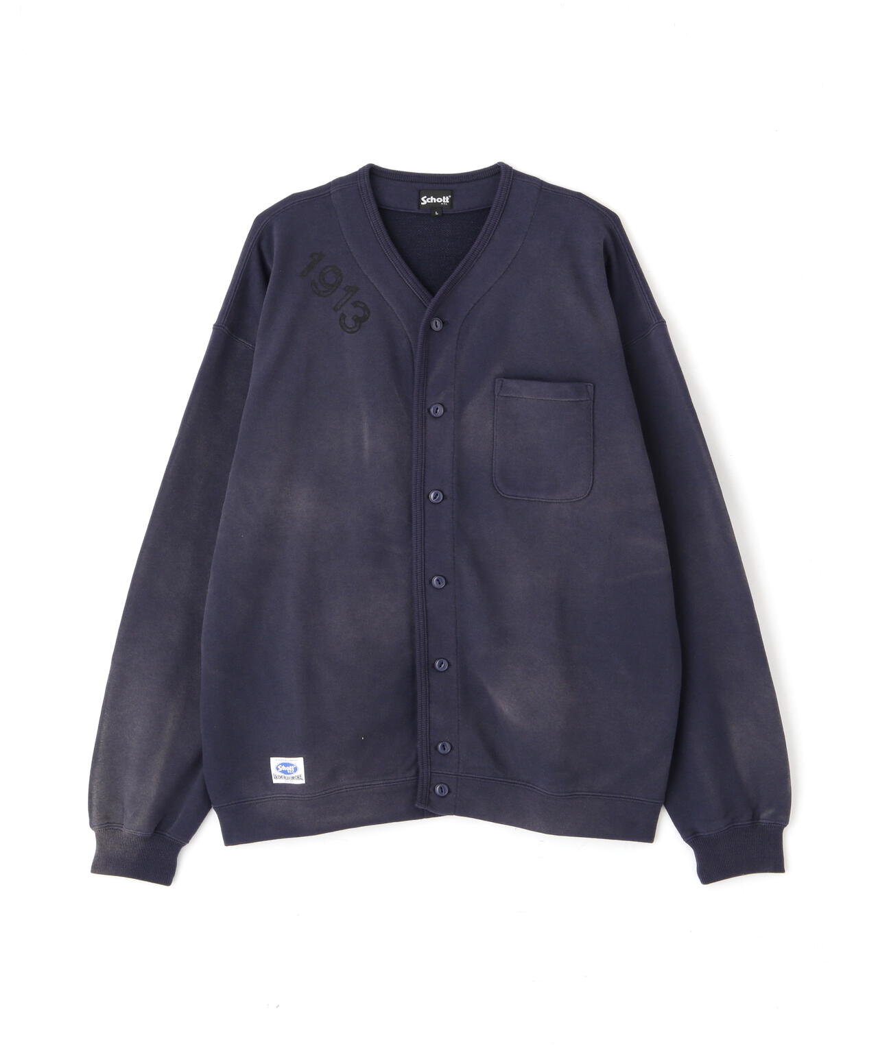 WEB LIMITED/STENCIL SWEAT CARDIGAN/ステンシル スウェット カーディガン