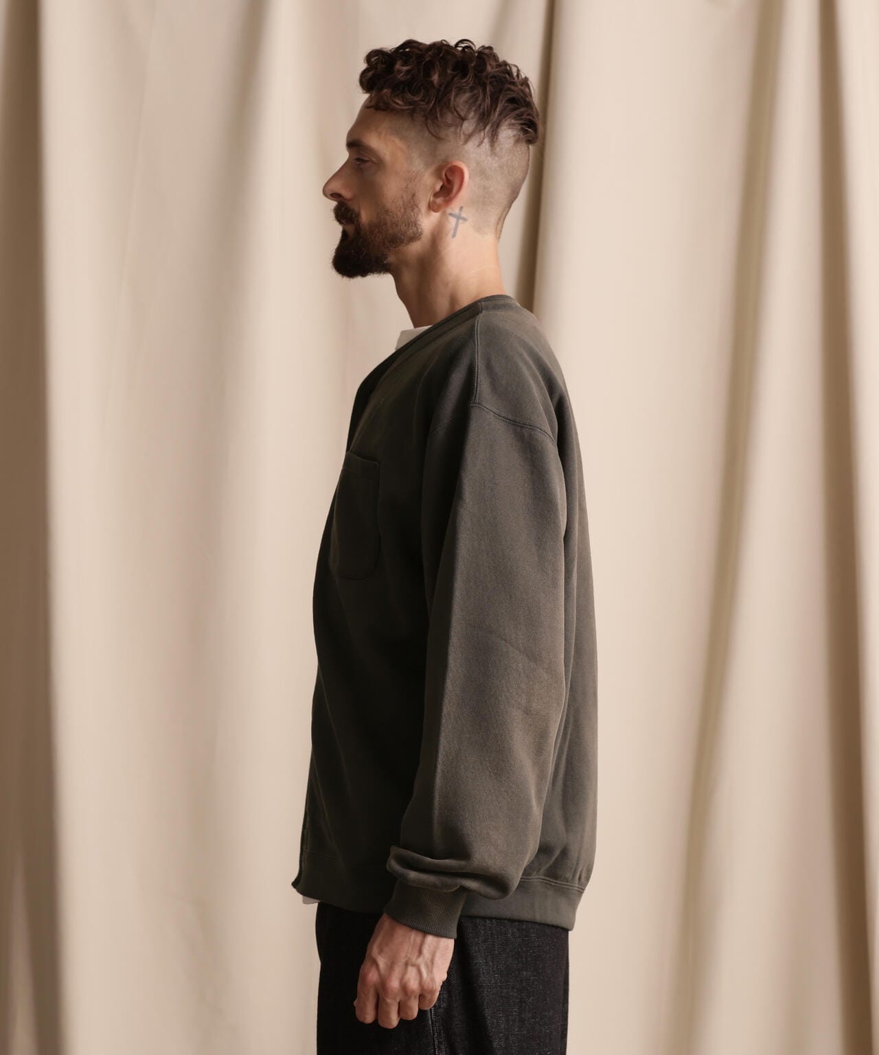 WEB LIMITED/STENCIL SWEAT CARDIGAN/ステンシル スウェット カーディガン