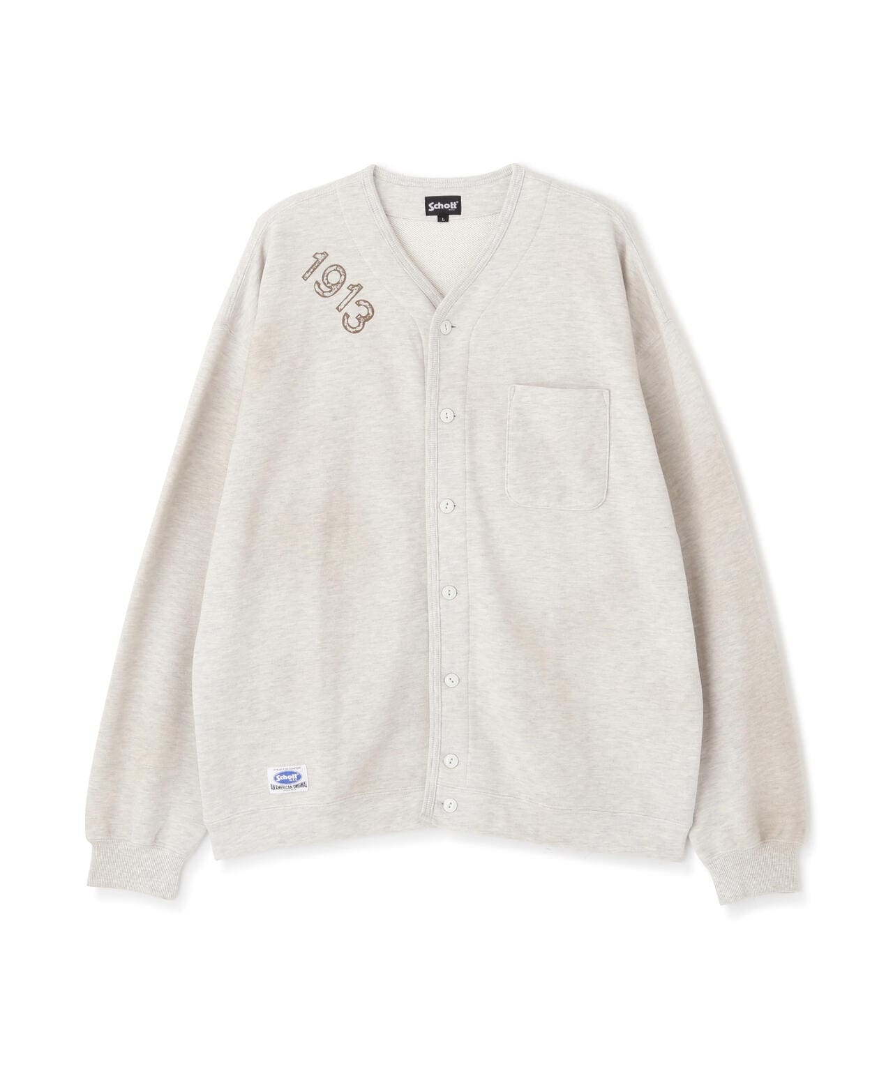 WEB LIMITED/STENCIL SWEAT CARDIGAN/ステンシル スウェット カーディガン