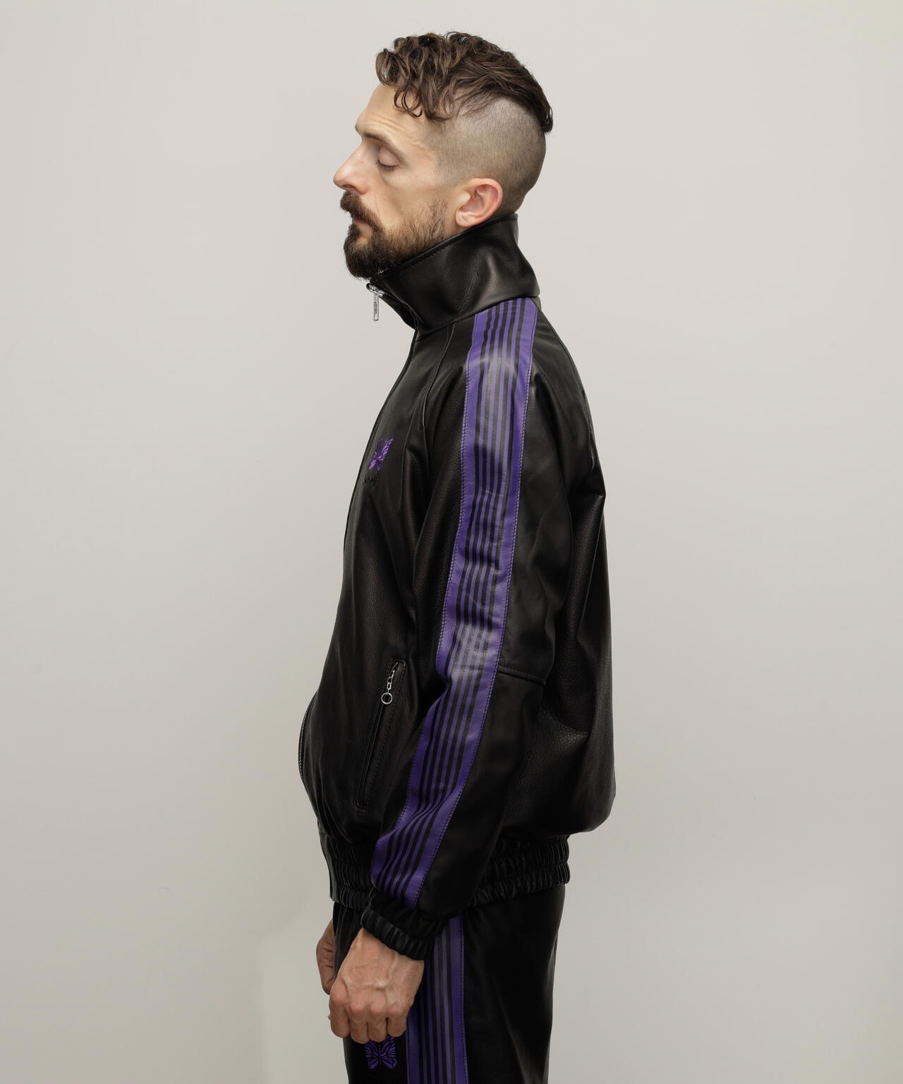×NEEDLES/×ニードルス/LEATHER TRACK JACKET/レザー トラックジャケット