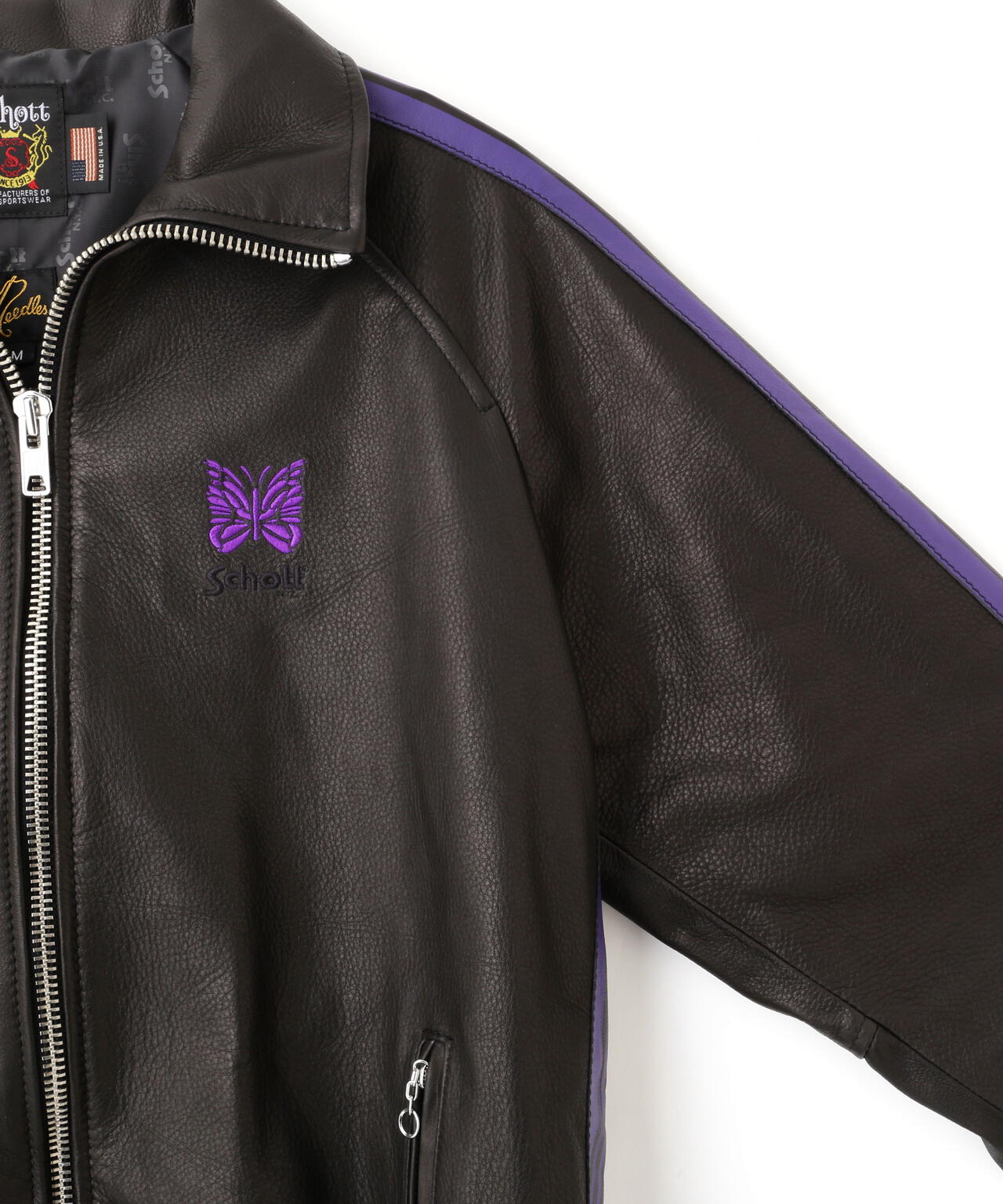 ×NEEDLES/×ニードルス/LEATHER TRACK JACKET/レザー トラックジャケット