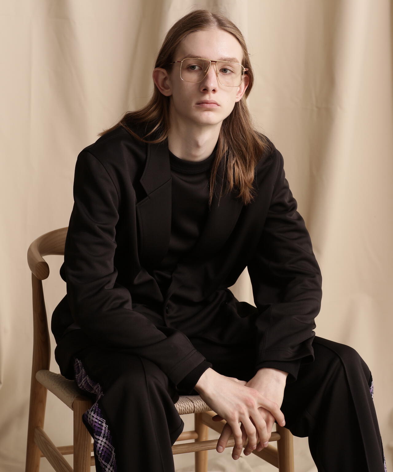 DOUBLE BREAST JERSEY JACKET/ダブルブレスト ジャージジャケット