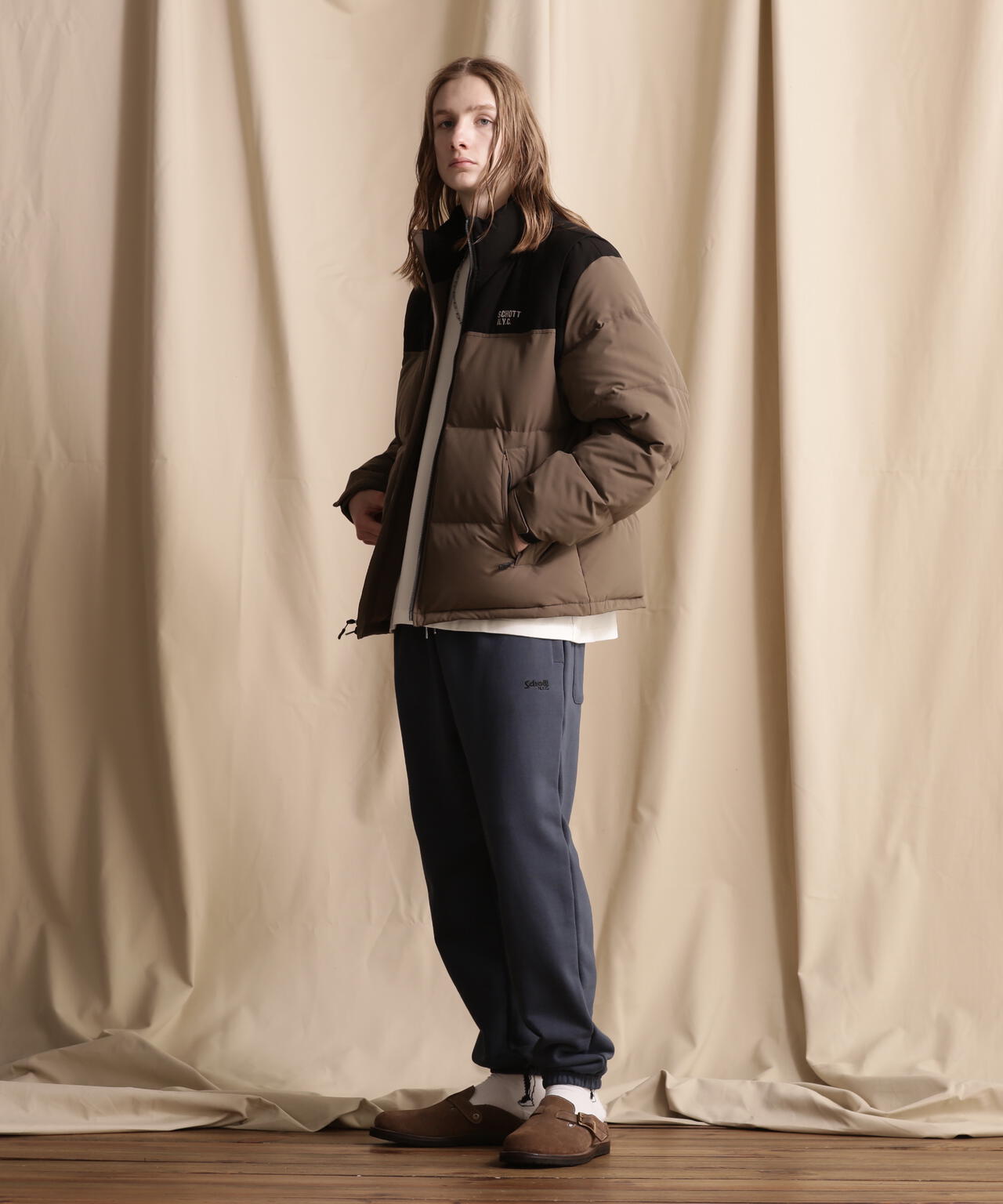 2WAY 2TONE DOWN JACKET/2ウェイ 2トーン ダウンジャケット