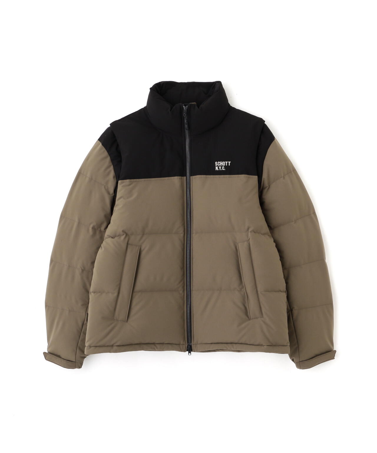 2WAY 2TONE DOWN JACKET/2ウェイ 2トーン ダウンジャケット