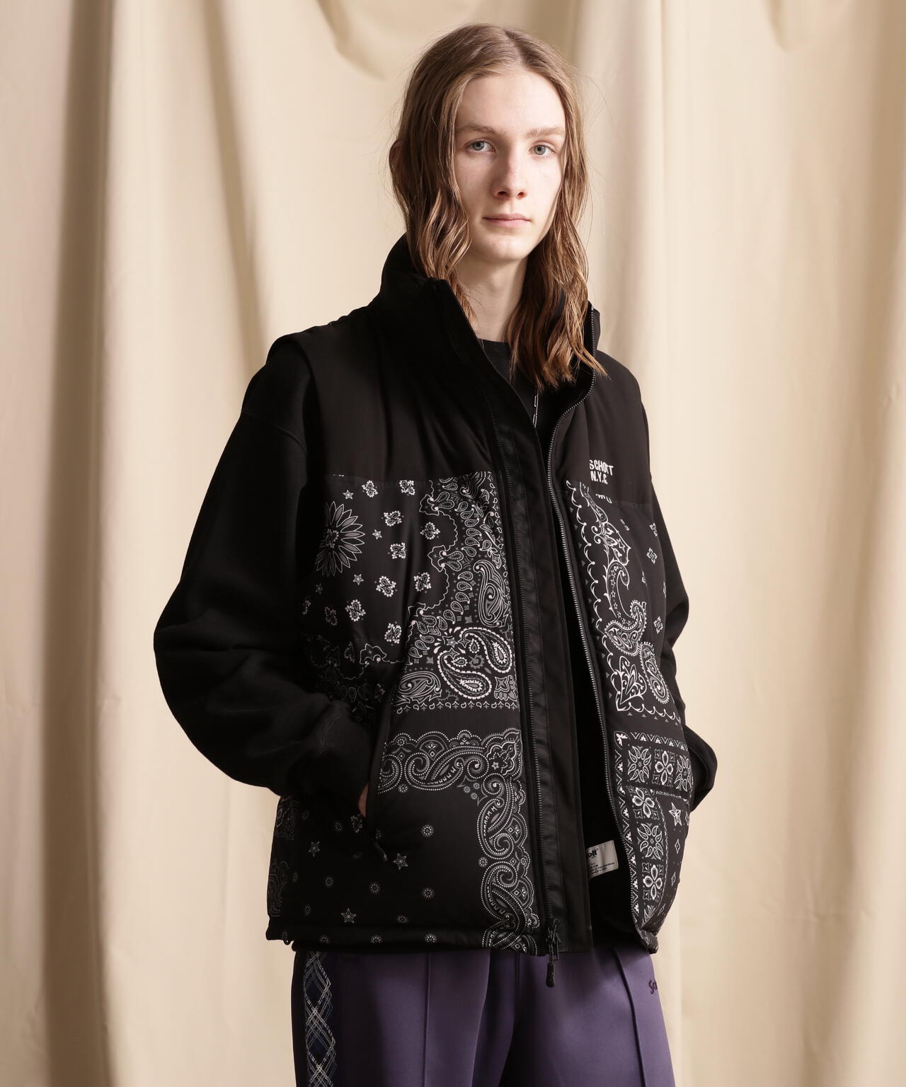 2WAY 2TONE DOWN JACKET/2ウェイ 2トーン ダウンジャケット