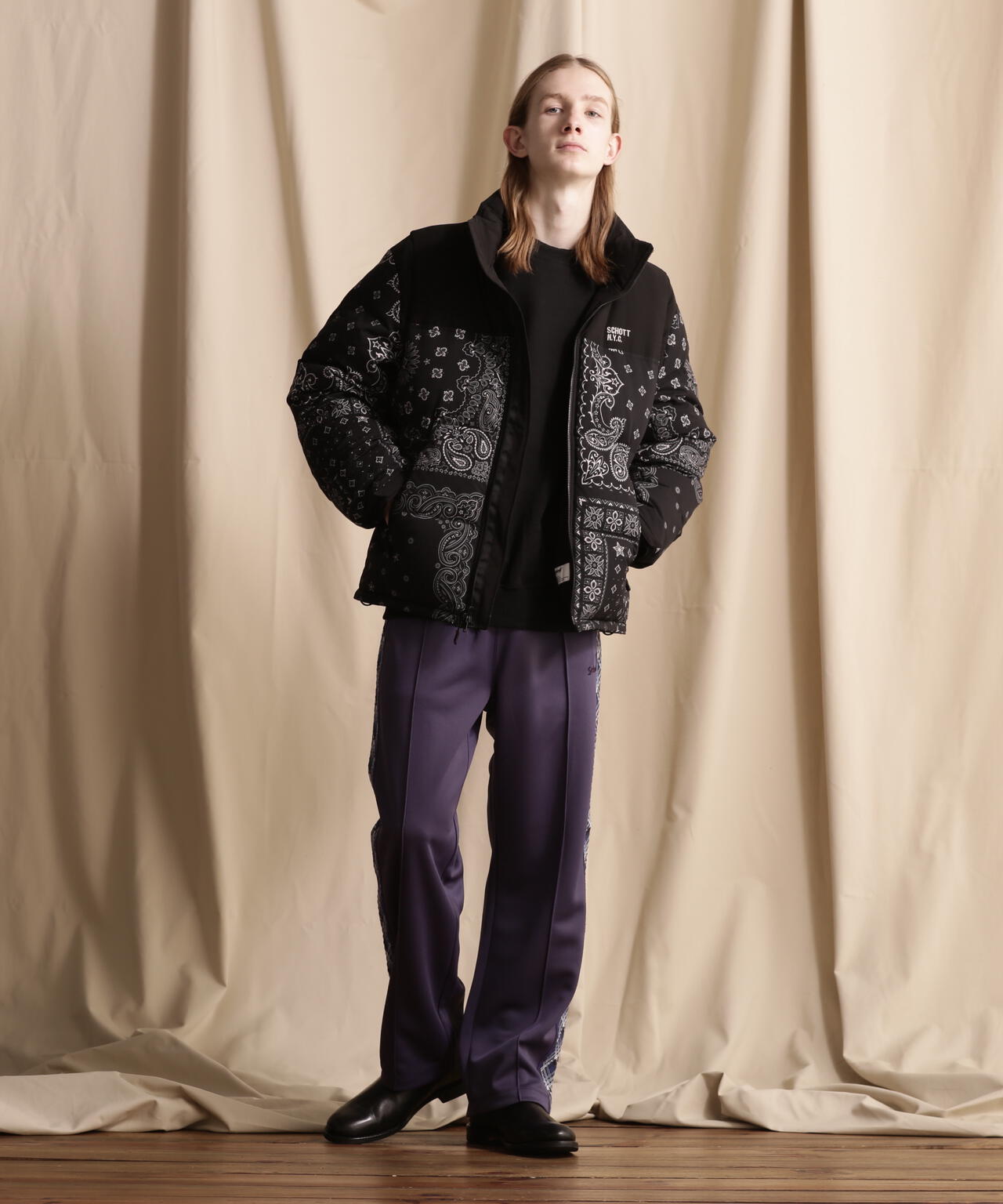 2WAY 2TONE DOWN JACKET/2ウェイ 2トーン ダウンジャケット