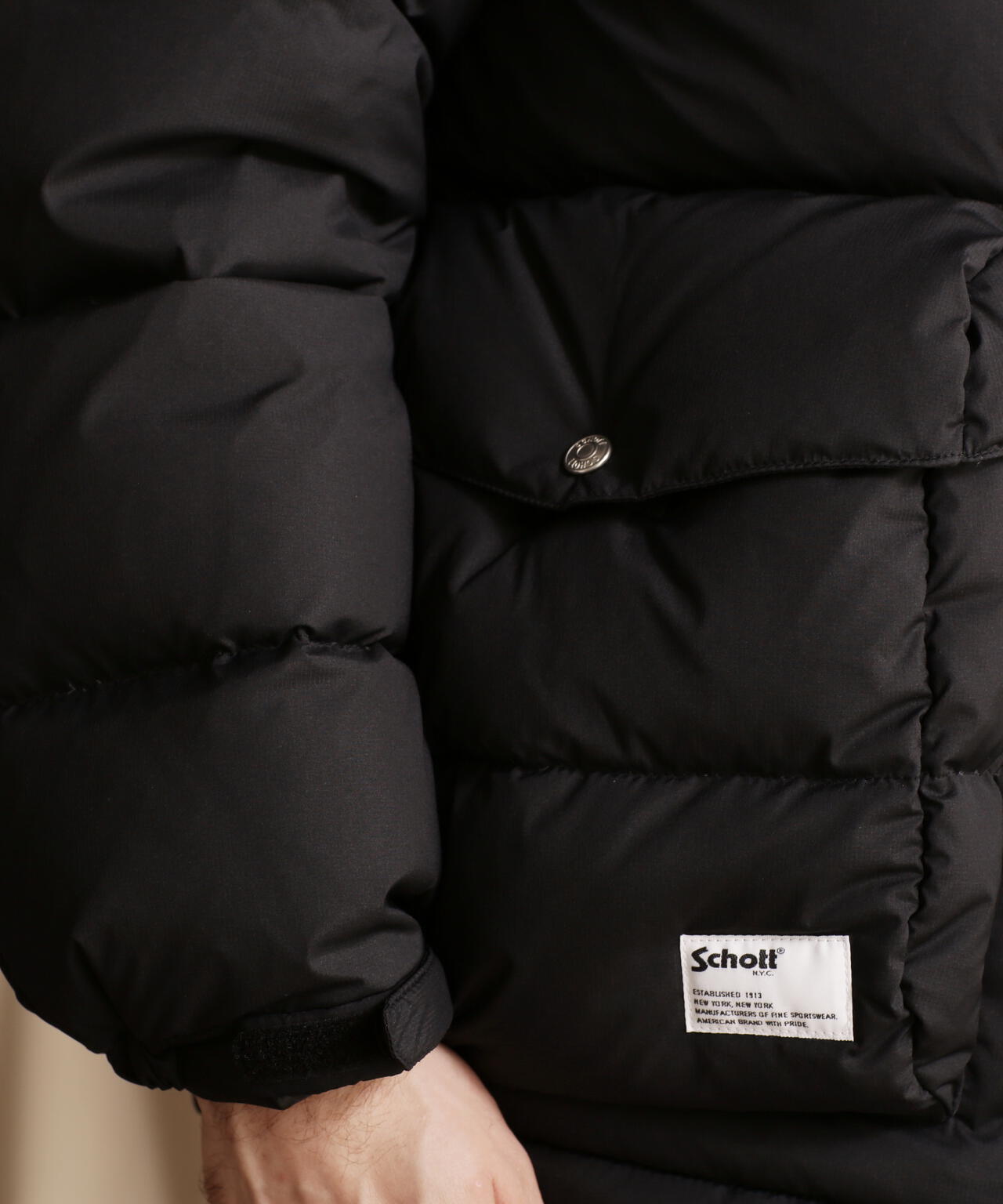 TOP TIRE HOODED DOWN JACKET/トップティア フードダウンジャケット