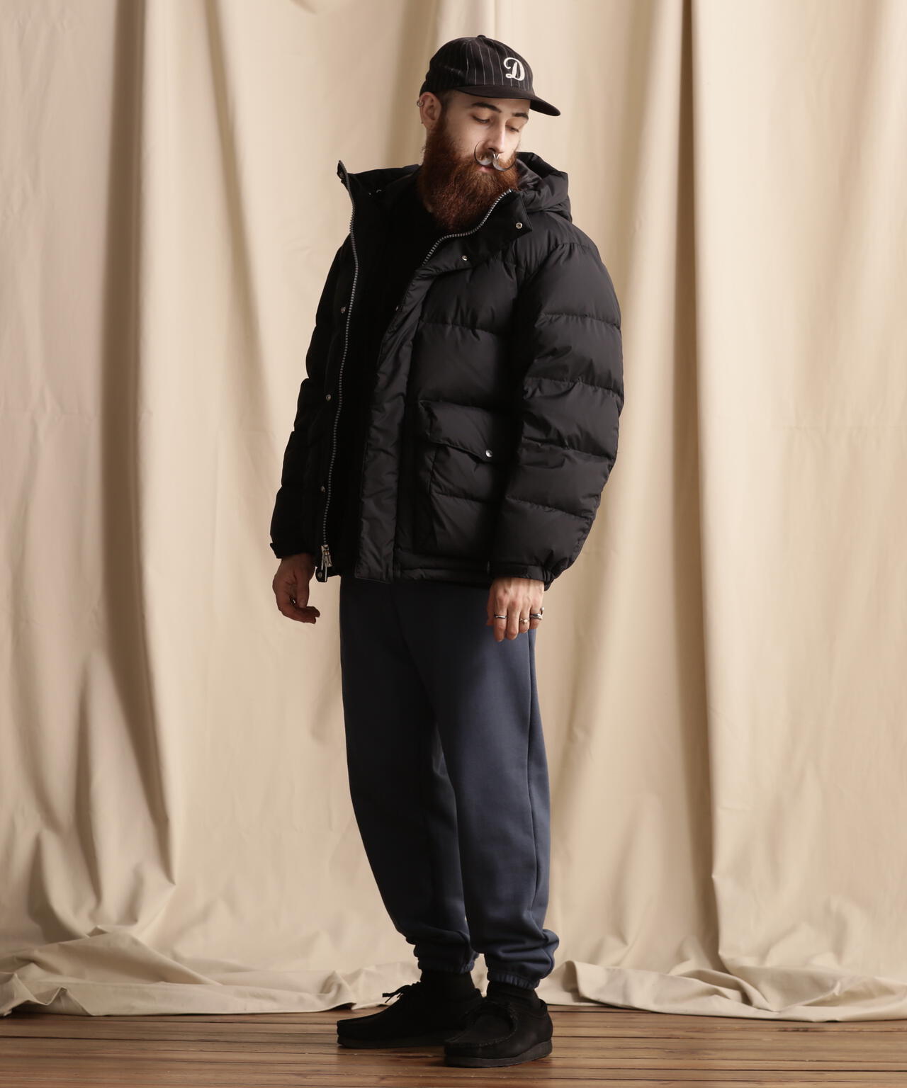 TOP TIRE HOODED DOWN JACKET/トップティア フードダウンジャケット