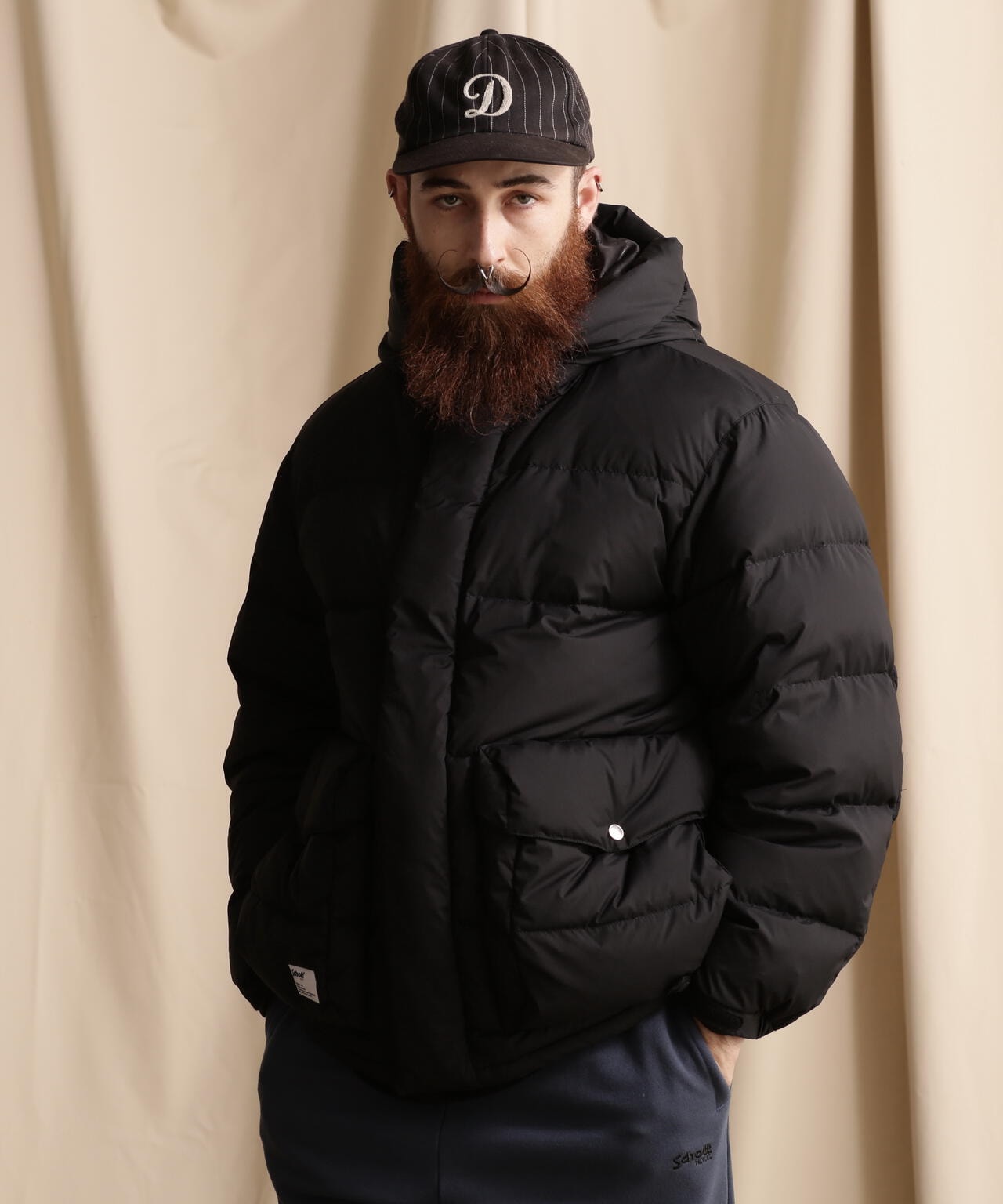 TOP TIRE HOODED DOWN JACKET/トップティア フードダウンジャケット