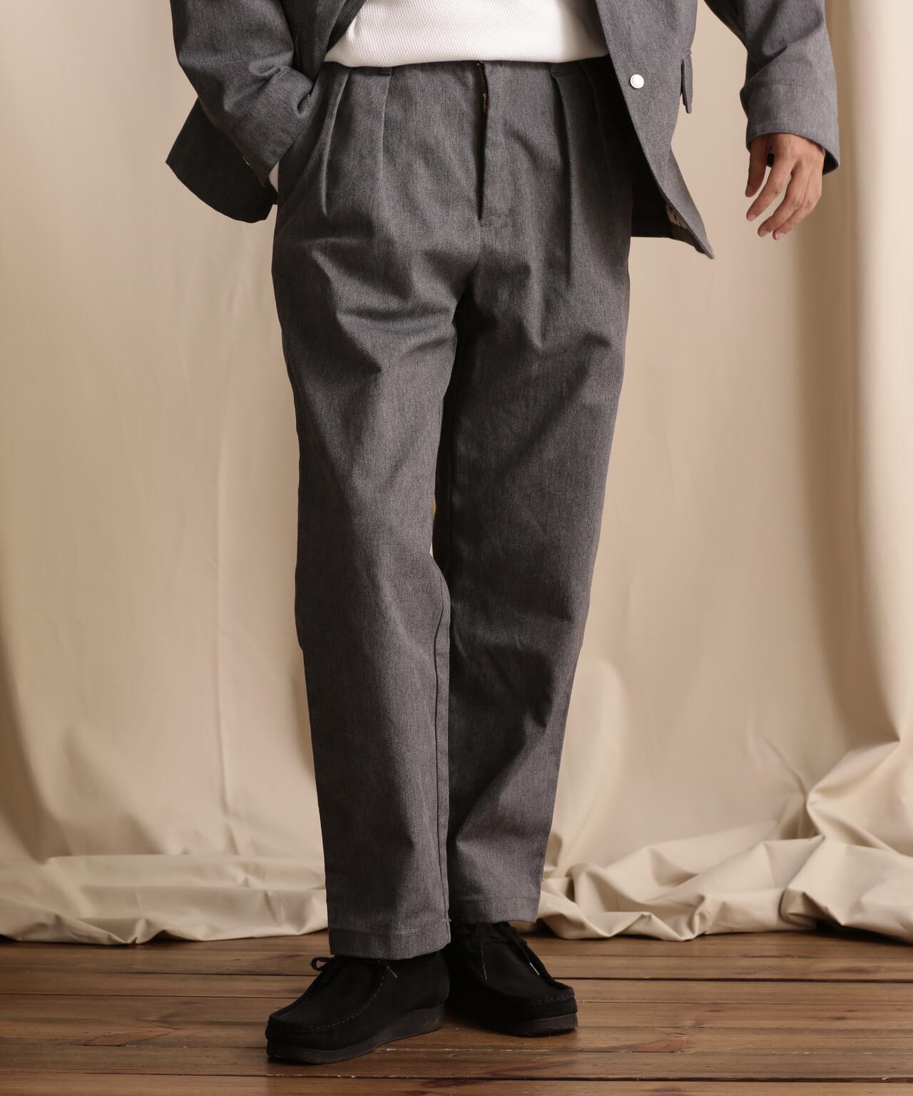 TC DOUBLE PLEATED WIDE PANTS/2タック パンツ