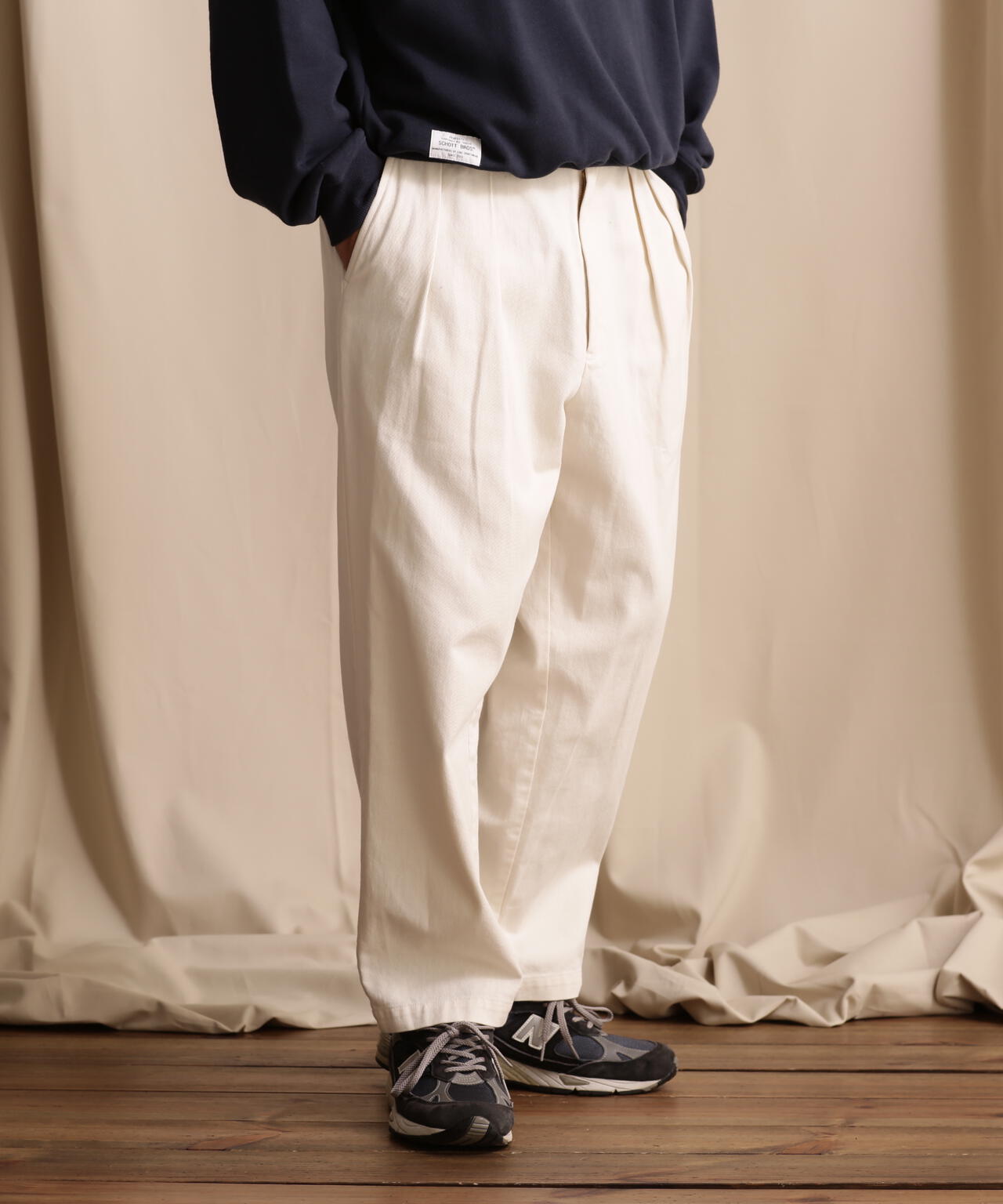 TC DOUBLE PLEATED WIDE PANTS/2タック パンツ