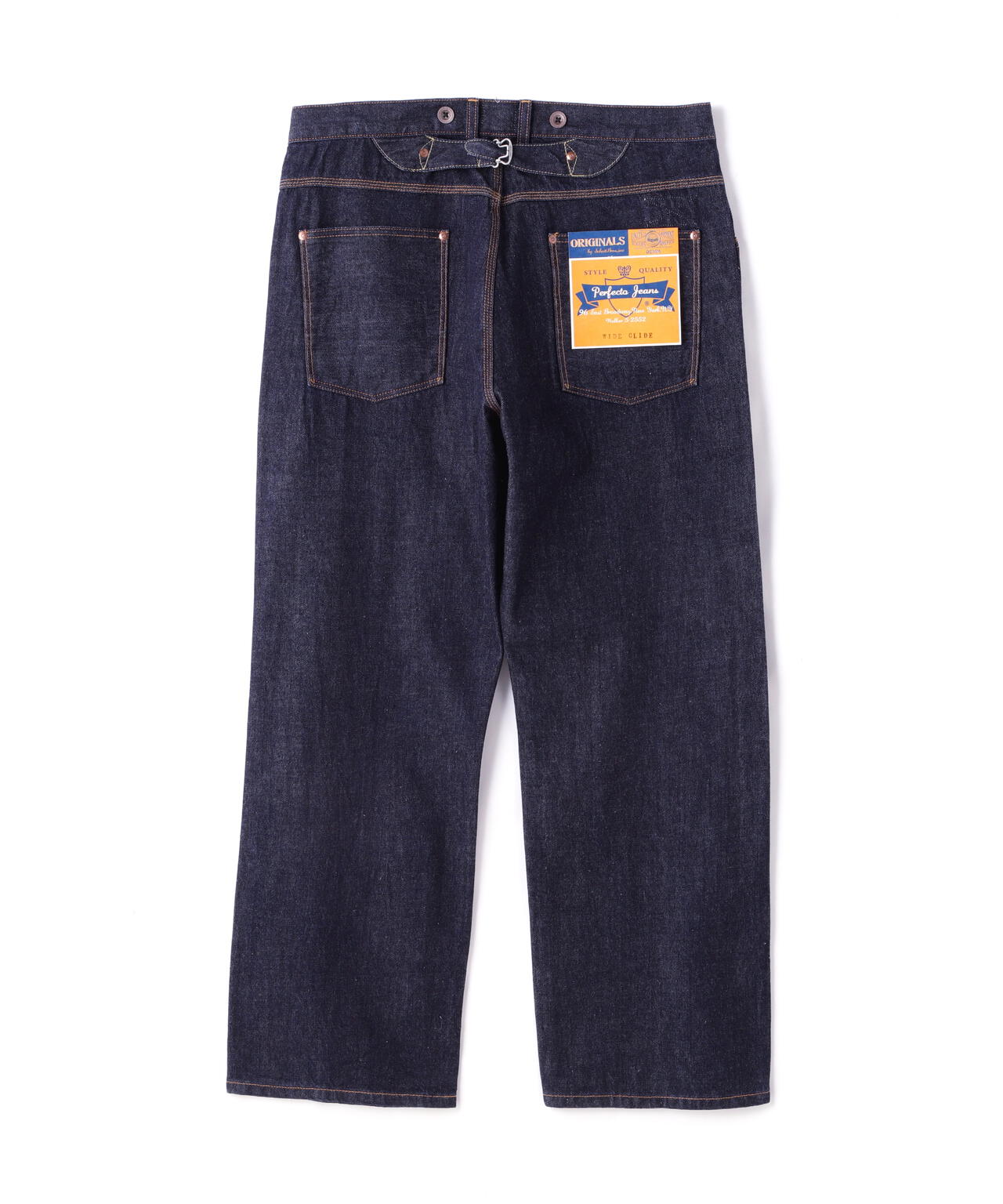 【直営限定】WIDE GRIDE DENIM PANTS/ワイドシルエットデニム