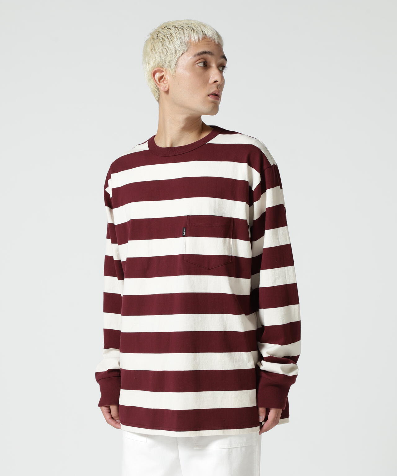WIDE BORDER POCKET T-SHIRT/ワイドボーダー ポケットTシャツ