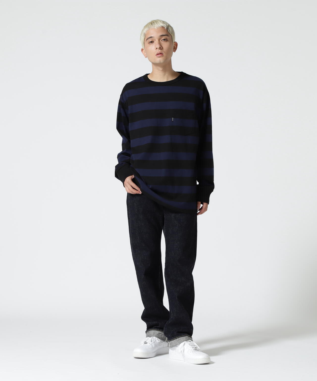WIDE BORDER POCKET T-SHIRT/ワイドボーダー ポケットTシャツ