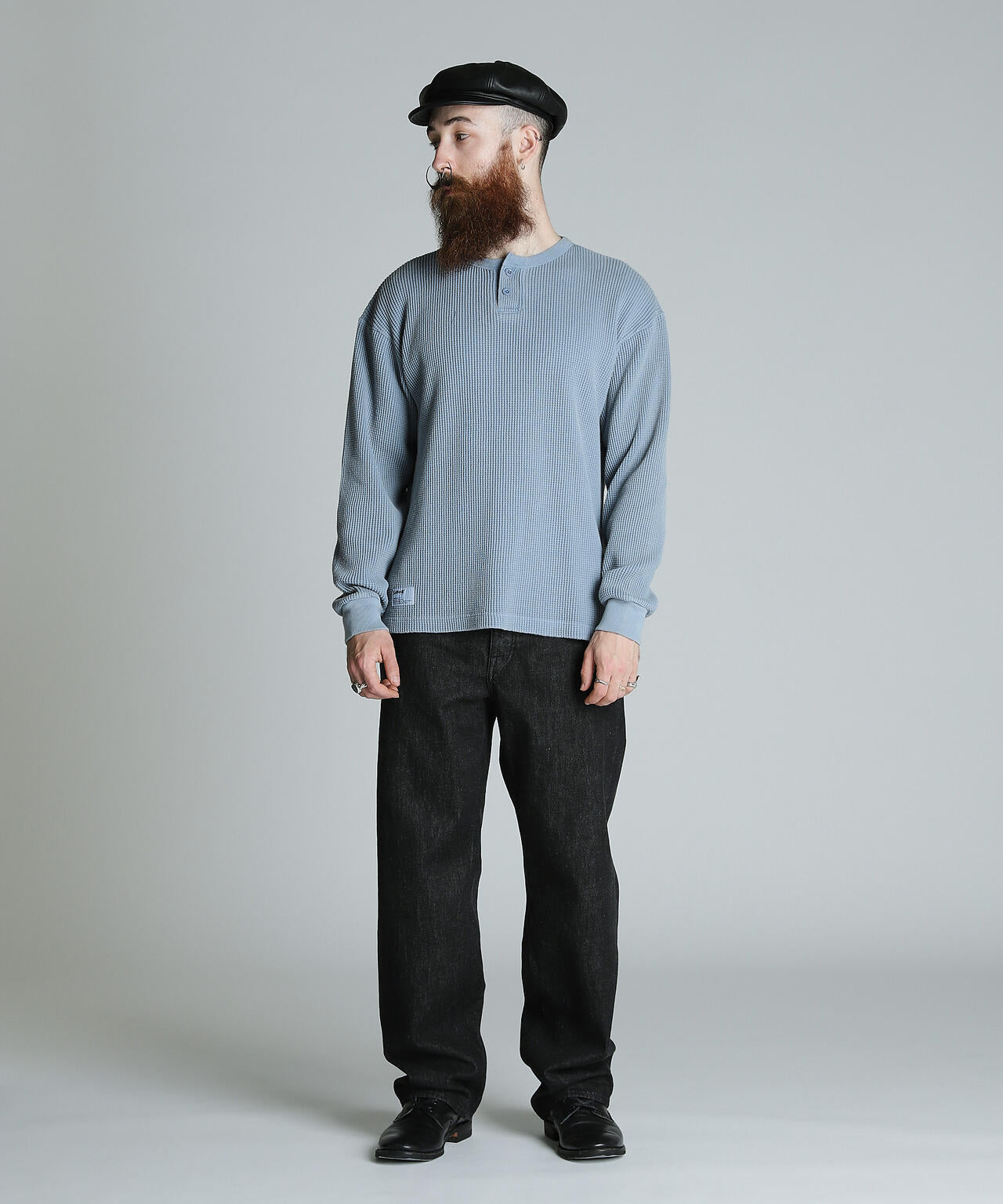 THERMAL PIGMENT O/D HENRY NECK T-SHIRT