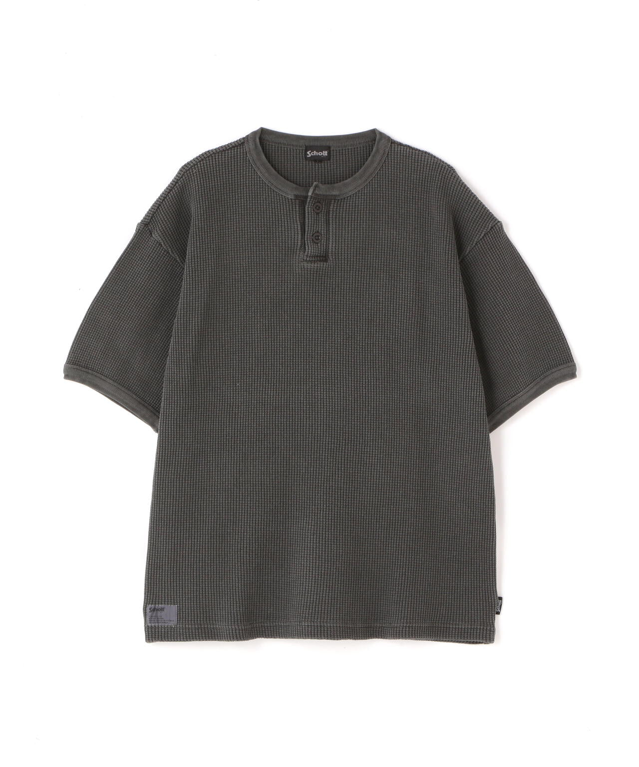 THERMAL PIGMENT O/D HENLEY NECK T-SHIRT/サーマル オーバーダイ ヘンリーネック Tシャツ