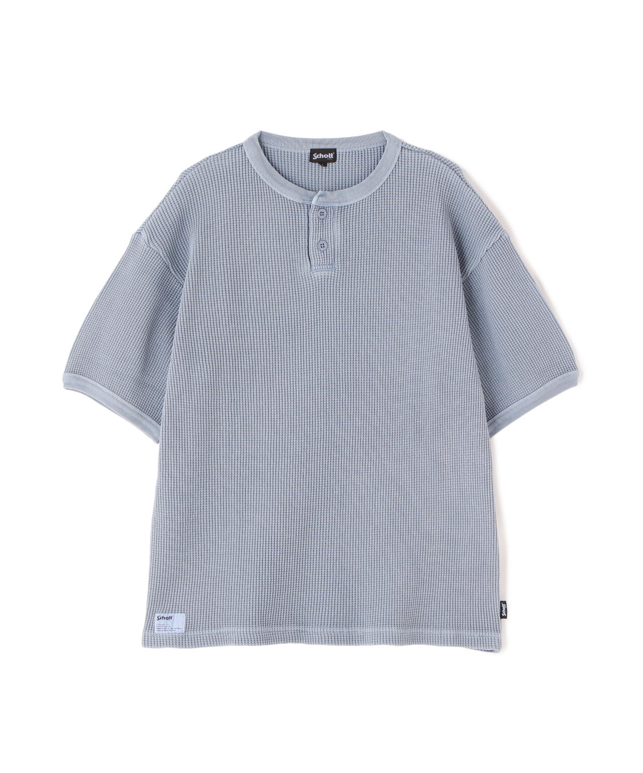 THERMAL PIGMENT O/D HENLEY NECK T-SHIRT/サーマル オーバーダイ ヘンリーネック Tシャツ