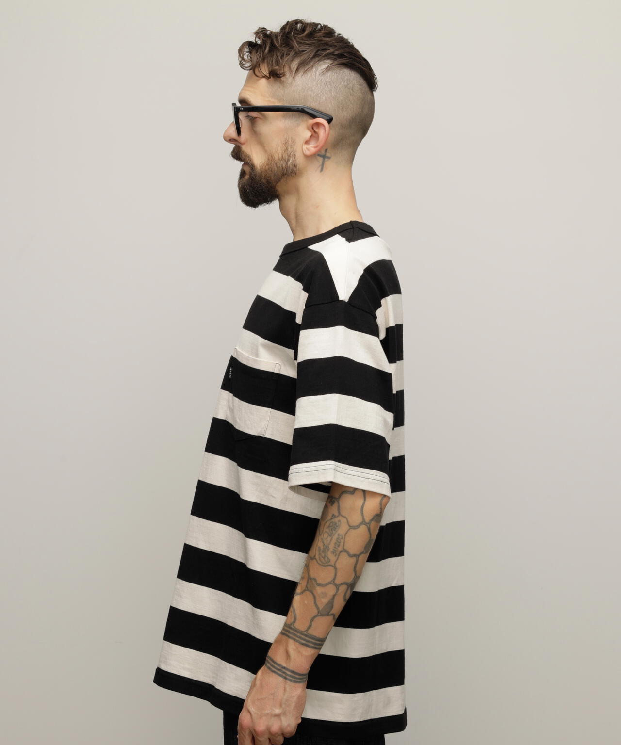 WIDE BORDER POCKET T-SHIRT/ワイドボーダー ポケットTシャツ