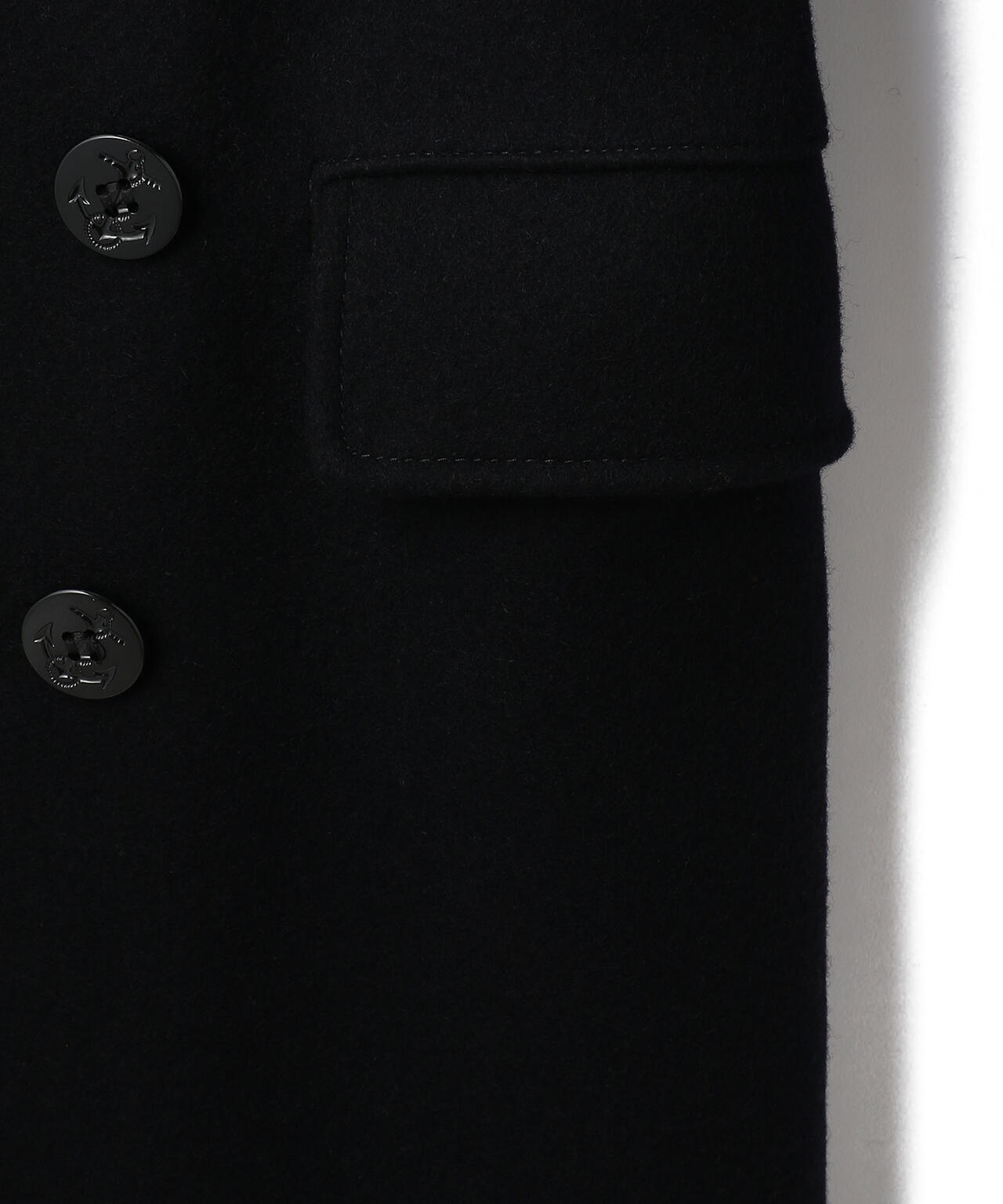 714US LONG MELTON PEACOAT/ロング メルトン ピーコート