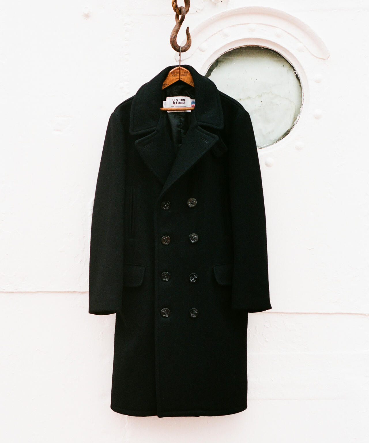 714US LONG MELTON PEACOAT/ロング メルトン ピーコート